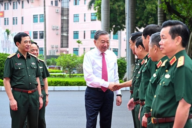 Phát biểu của Tổng Bí thư Tô Lâm tại buổi làm việc với Tổng cục Chính trị QĐND Việt Nam- Ảnh 1. Phát biểu của Tổng Bí thư Tô Lâm tại buổi làm việc với Tổng cục Chính trị QĐND Việt Nam- Ảnh 1.