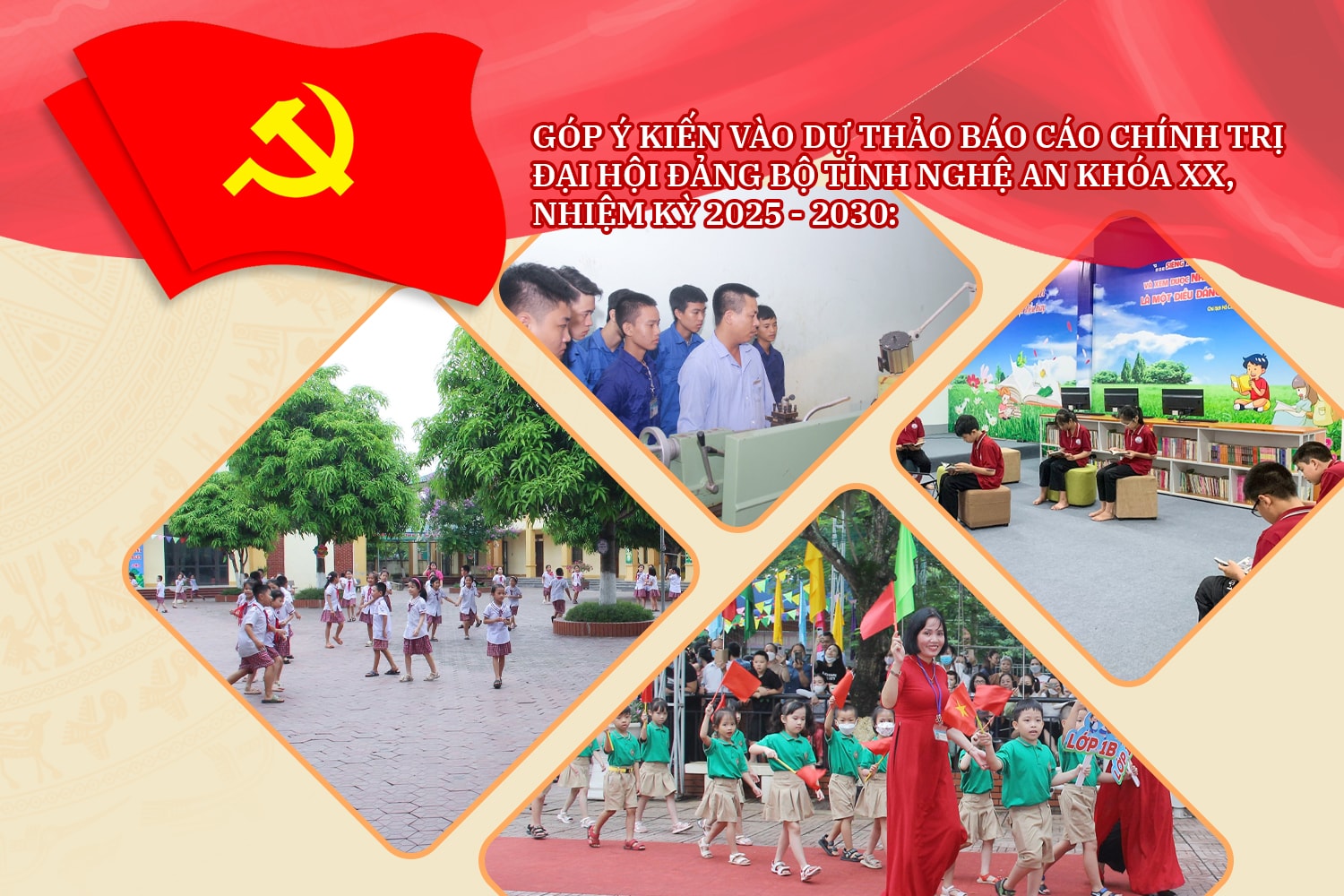 Góp ý kiến vào dự thảo báo cáo chính trị Đại hội Đảng bộ tỉnh Nghệ An khóa XX, nhiệm kỳ 2025 - 2030: Hiện đại hóa giáo dục phổ thông – “cú hích” chiến lược để Nghệ An phát triển bền vững