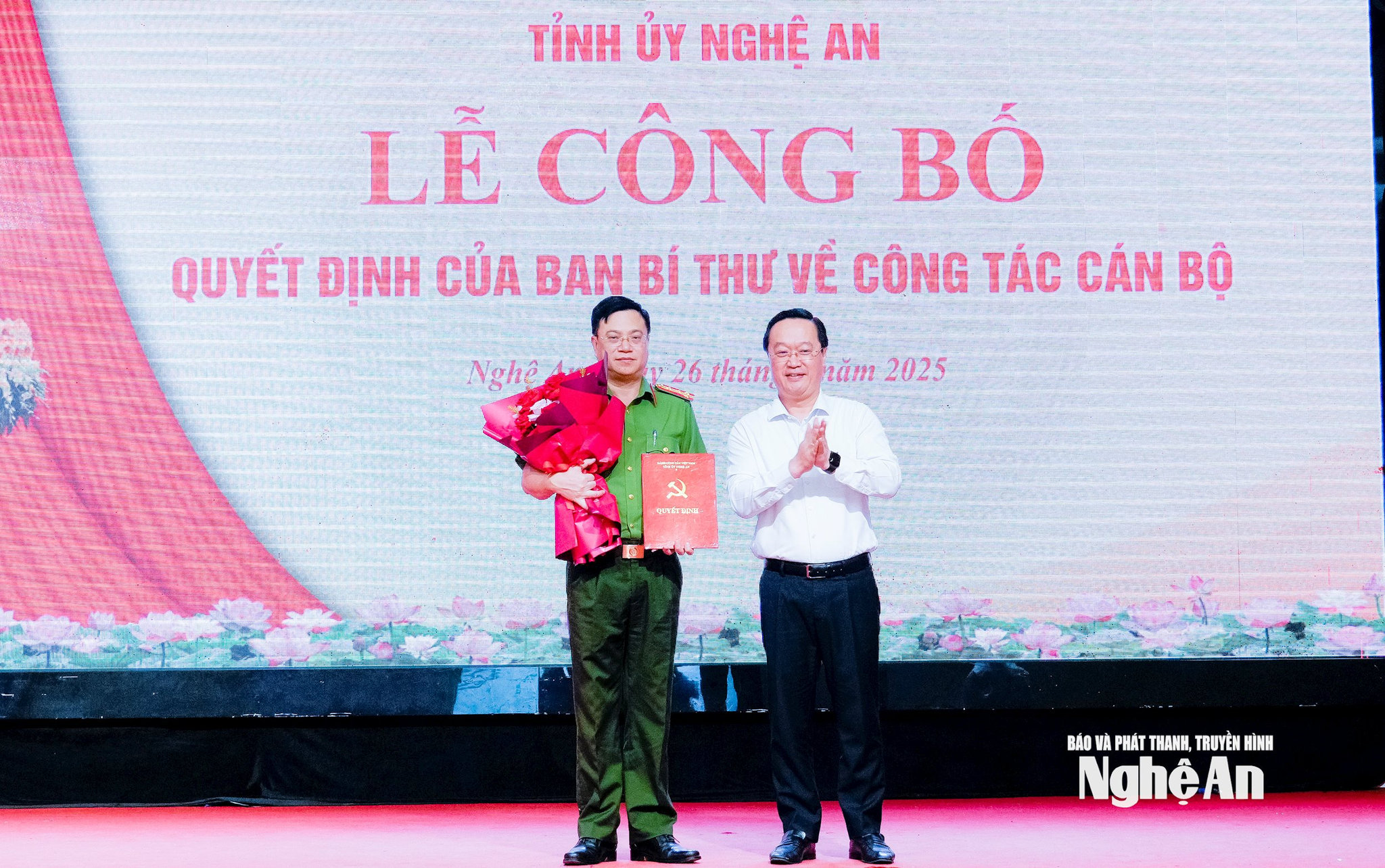 Tỉnh Nghệ An công bố quyết định của Ban Bí thư về công tác cán bộ