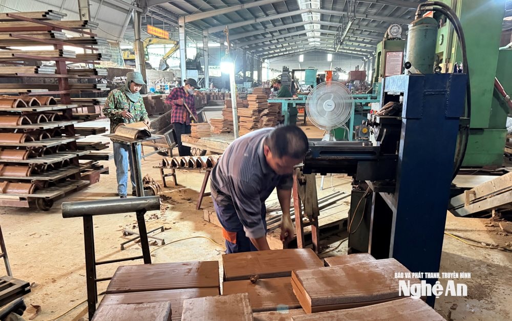 Dây chuyền tinh lọc đất sét để sản xuất ngói cao cấp tại một doanh nghiệp ở xã Tân Phú-Nguyễn Hải