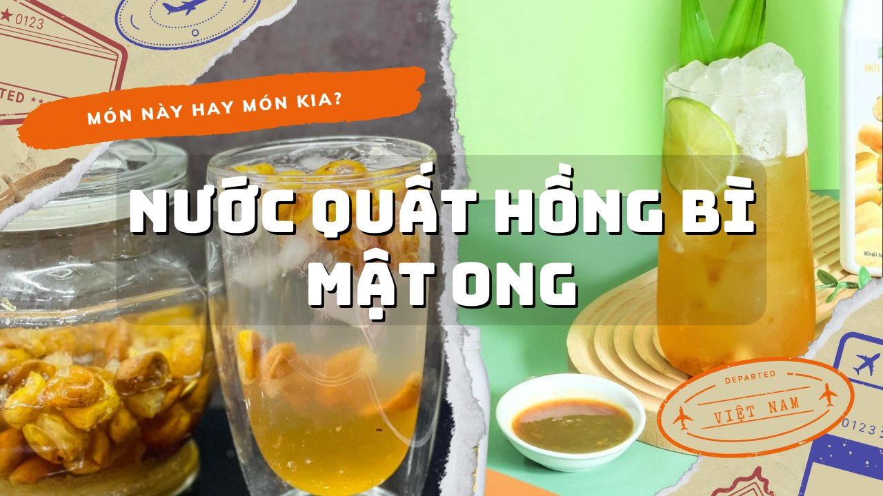 Cách làm nước quất hồng bì mật ong giải nhiệt mùa hè