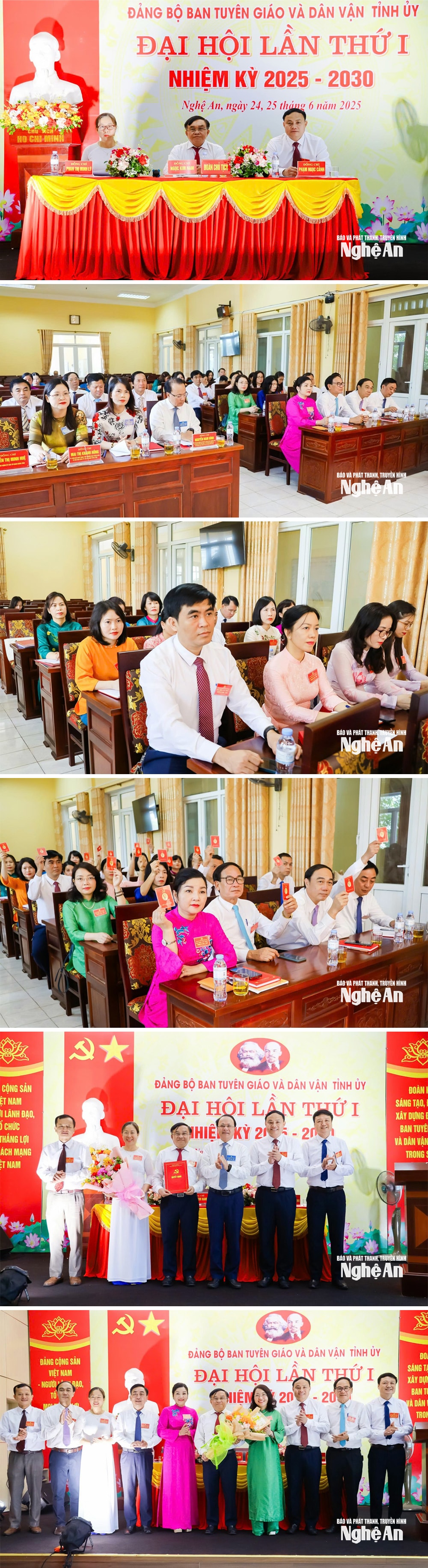 Đại hội Đảng bộ Ban Tuyên giáo và Dân vận Tỉnh ủy Nghệ An lần thứ I, nhiệm kỳ 2025 -2030. Ảnh: Thanh Lê