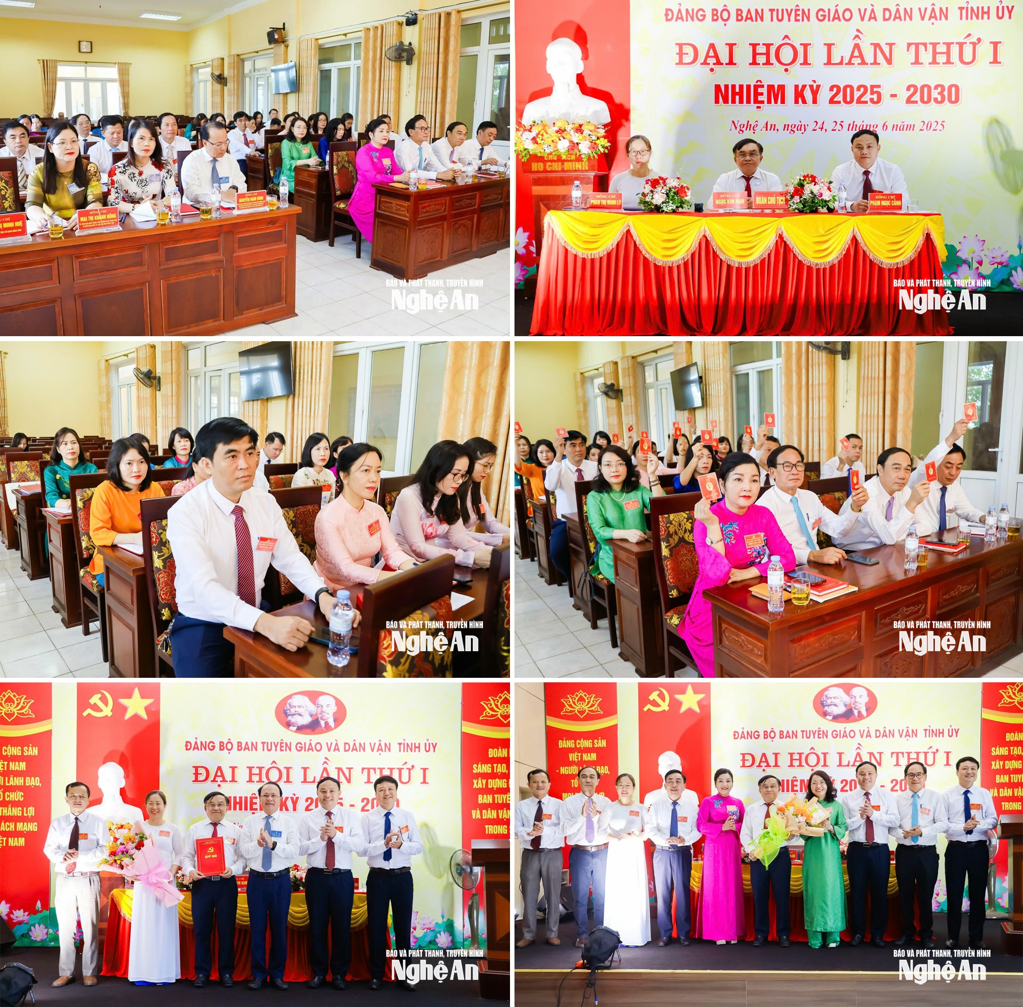 Đại hội Đảng bộ Ban Tuyên giáo và Dân vận Tỉnh ủy Nghệ An lần thứ I, nhiệm kỳ 2025 -2030. Ảnh: Thanh Lê