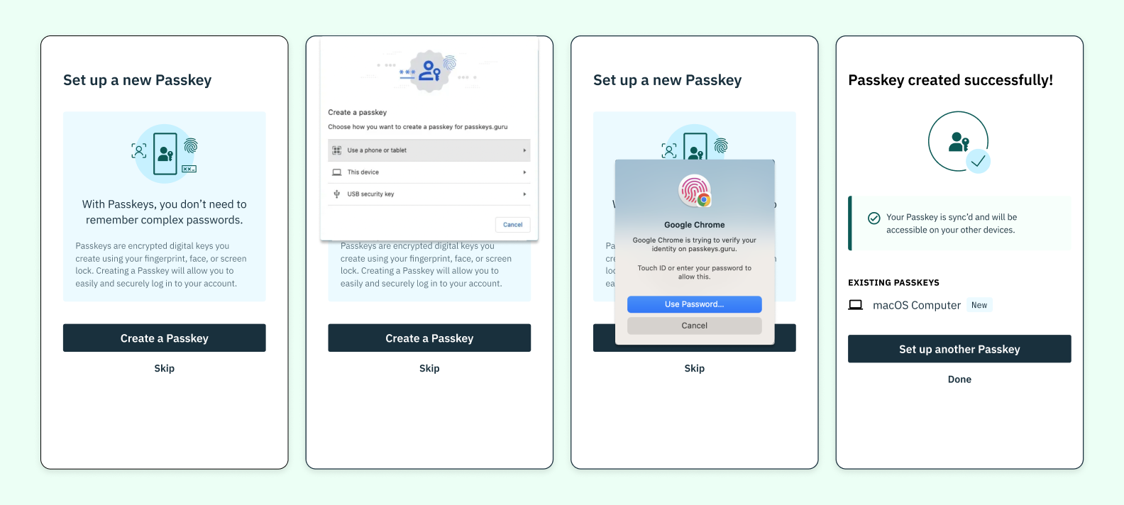 Hướng dẫn thiết lập passkey và quản lý mật khẩu trong Authenticator 
