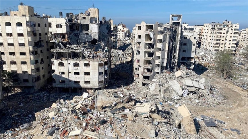 Phần lớn hạ tầng Dải Gaza bị phá hủy bởi cuộc chiến Israel-Hamas (Ảnh: AA)