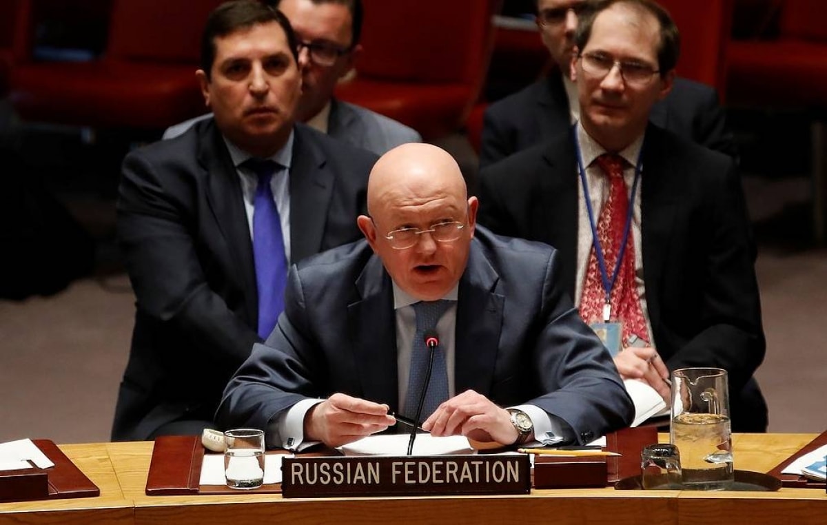 Ông Vasily Nebenzya. Ảnh: Reuters