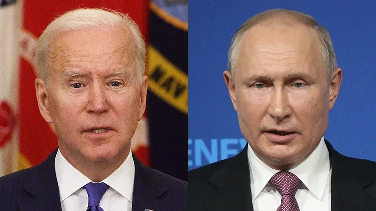 Tổng thống Biden và Tổng thống Putin. Ảnh: Reuters