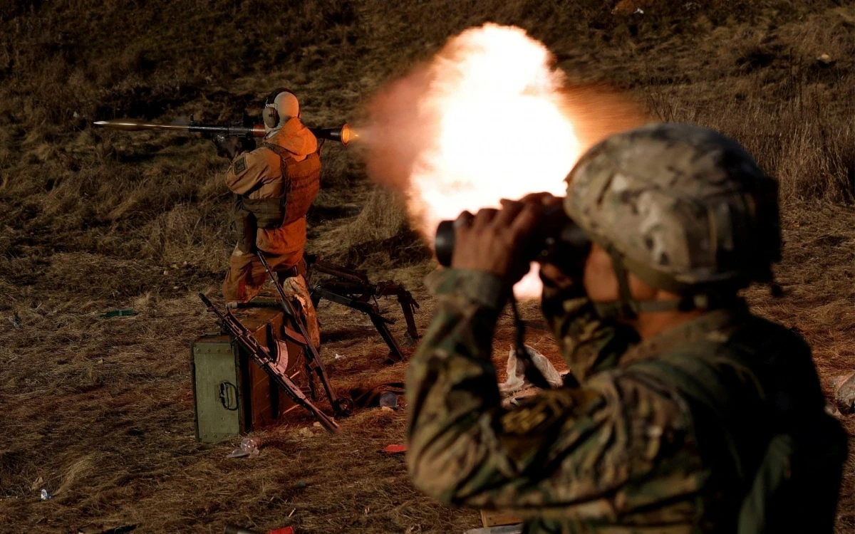 Binh lính Ukraine ở Kreminna tháng 1/2023. Ảnh: Reuters