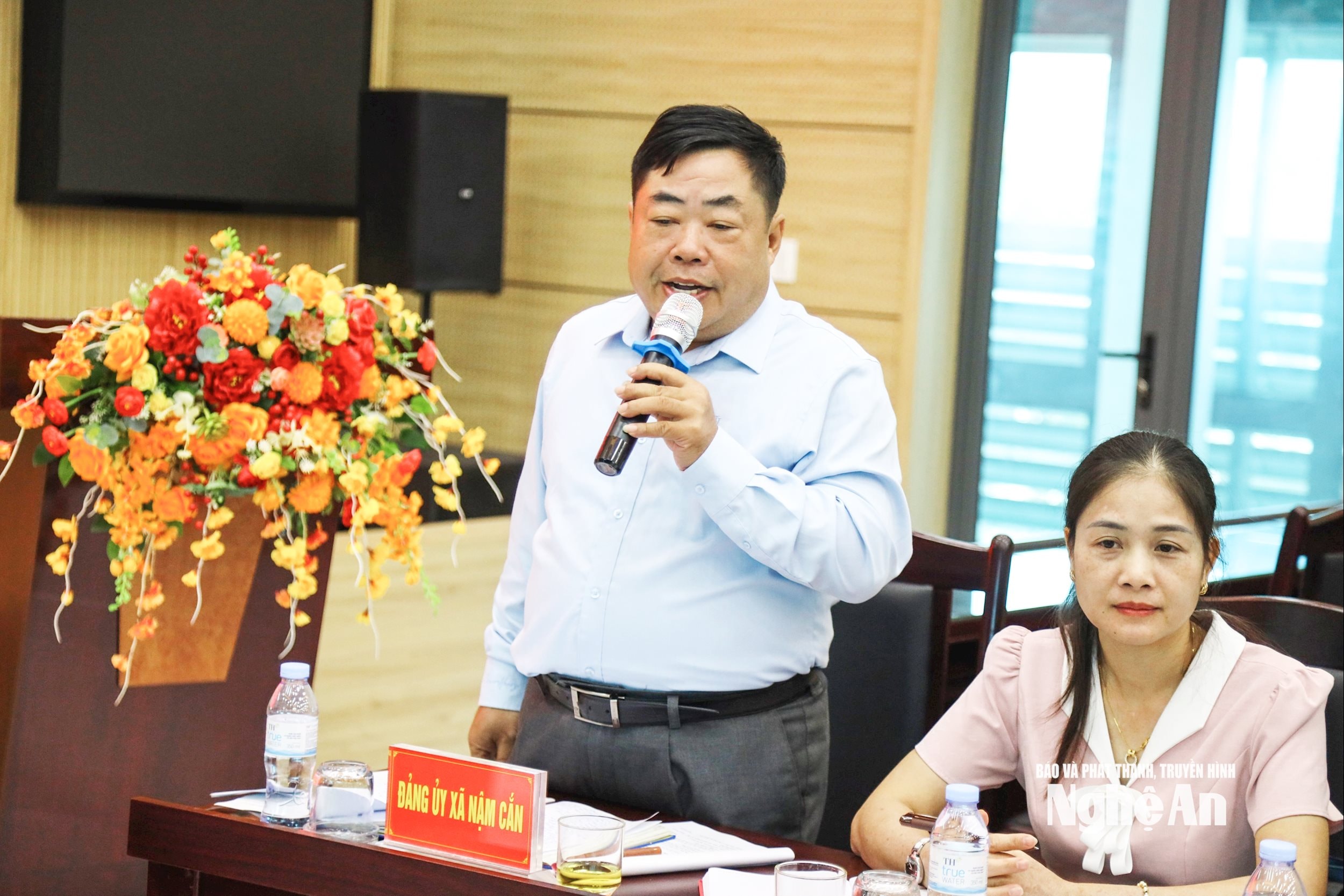 Đảng ủy xã Nậm Cắn phát biểu