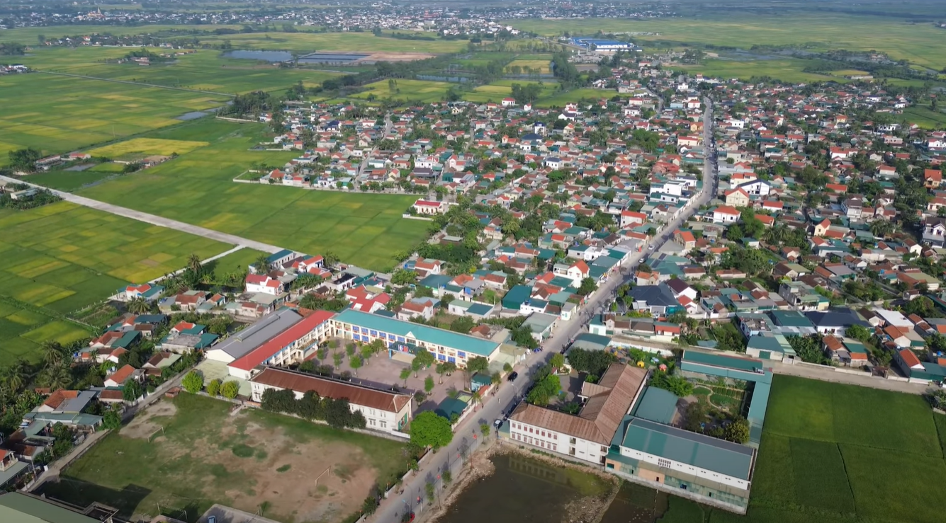 Một góc xã Quỳnh Văn. Ảnh: Thu Hương