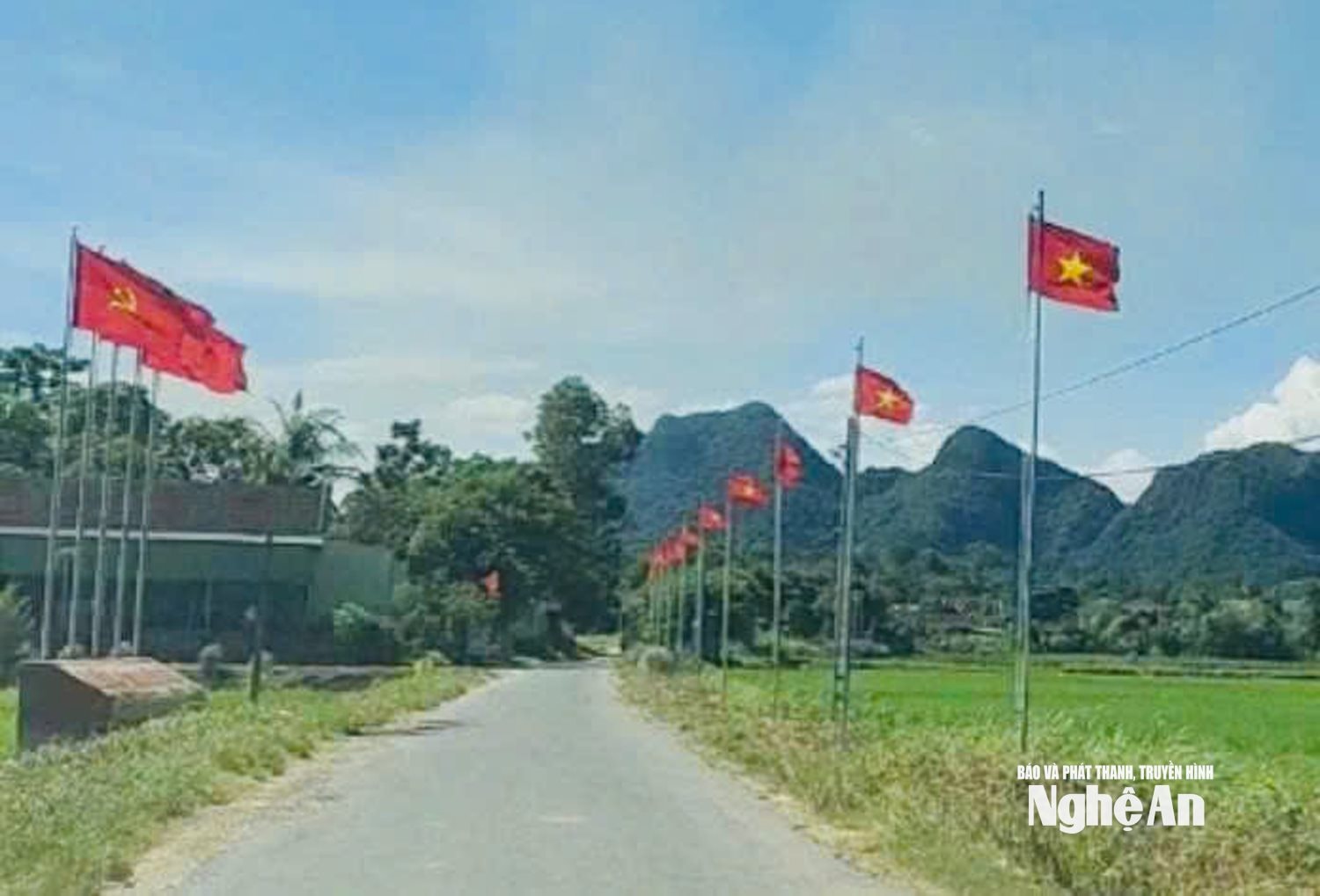 Quang cảnh xã Tân An trước thềm đại hội. 1