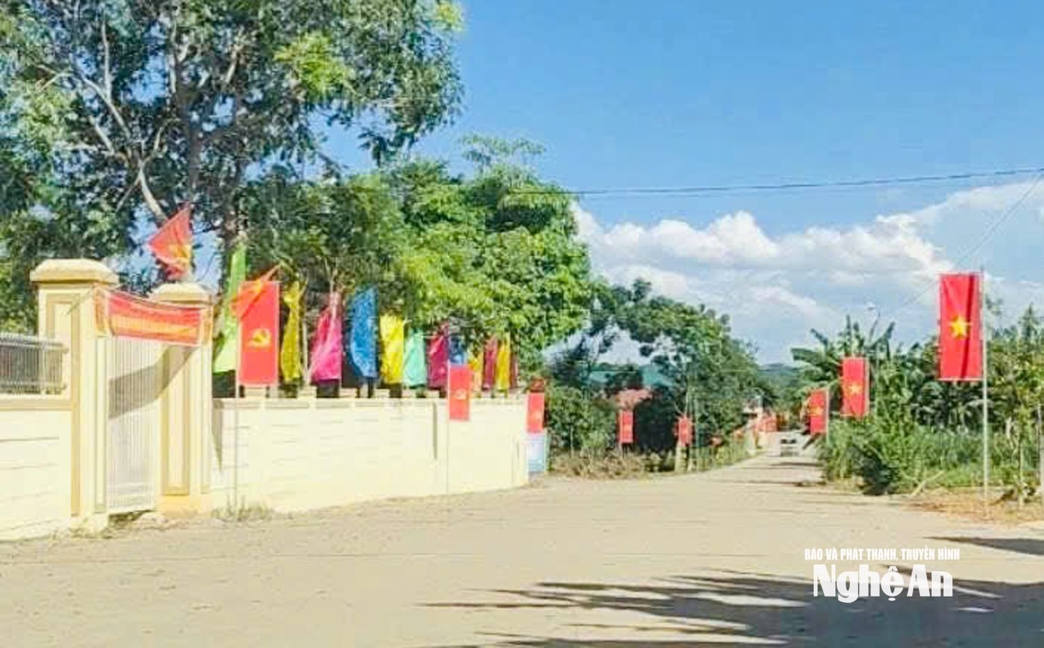 Quang cảnh xã Tân An trước thềm đại hội
