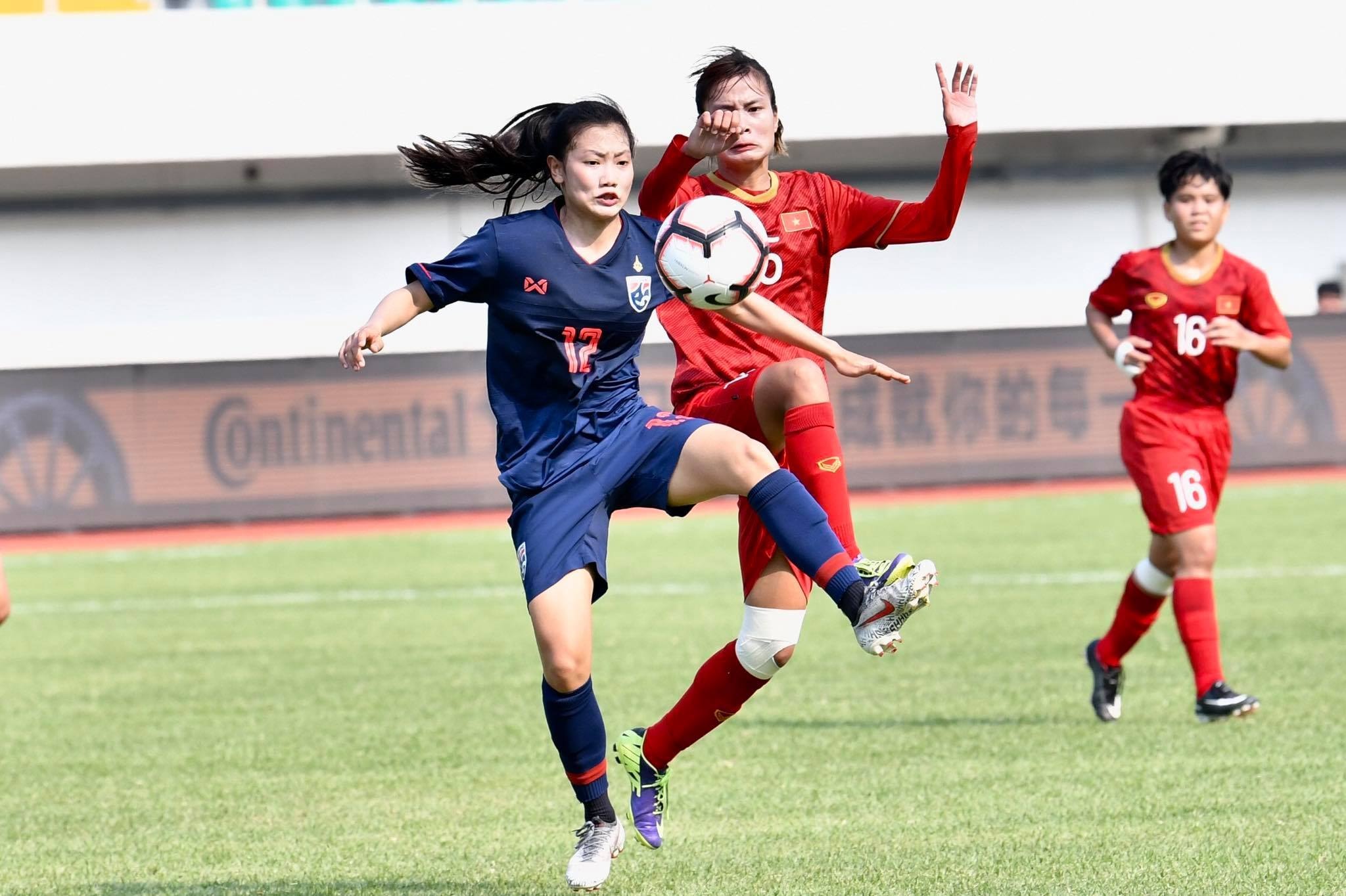 Thi đấu quả cảm, U19 nữ Việt Nam xuất sắc cầm hoà Thái Lan
