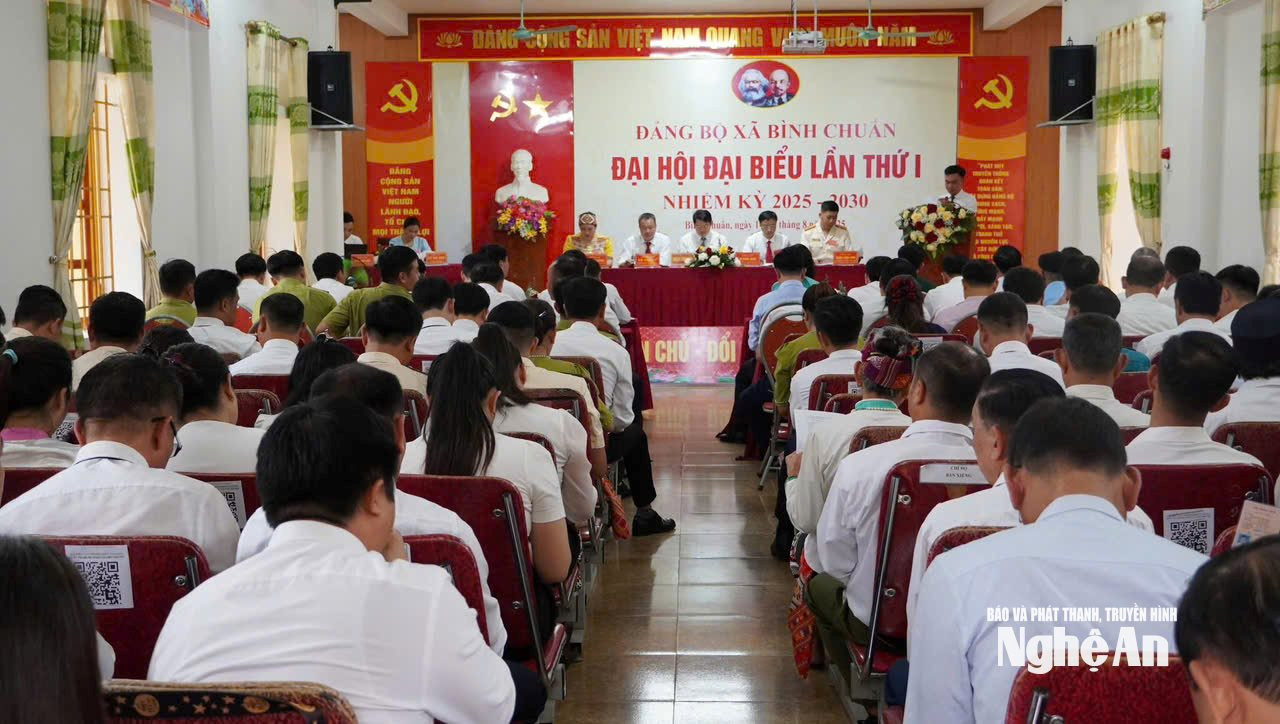 Đảng bộ xã Bình Chuẩn tổ chức Đại hội lần thứ nhất, nhiệm kỳ 2025-2030