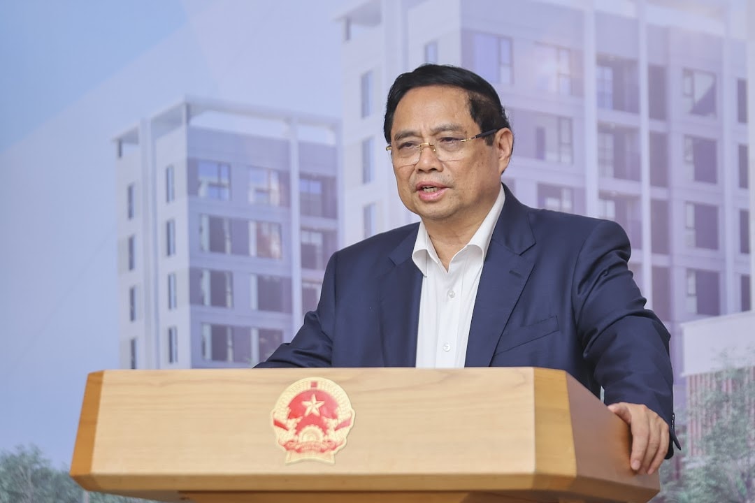 Thủ tướng Chính phủ Phạm Minh Chính phát biểu kết luận. Ảnh: VGP/Nhật Bắc