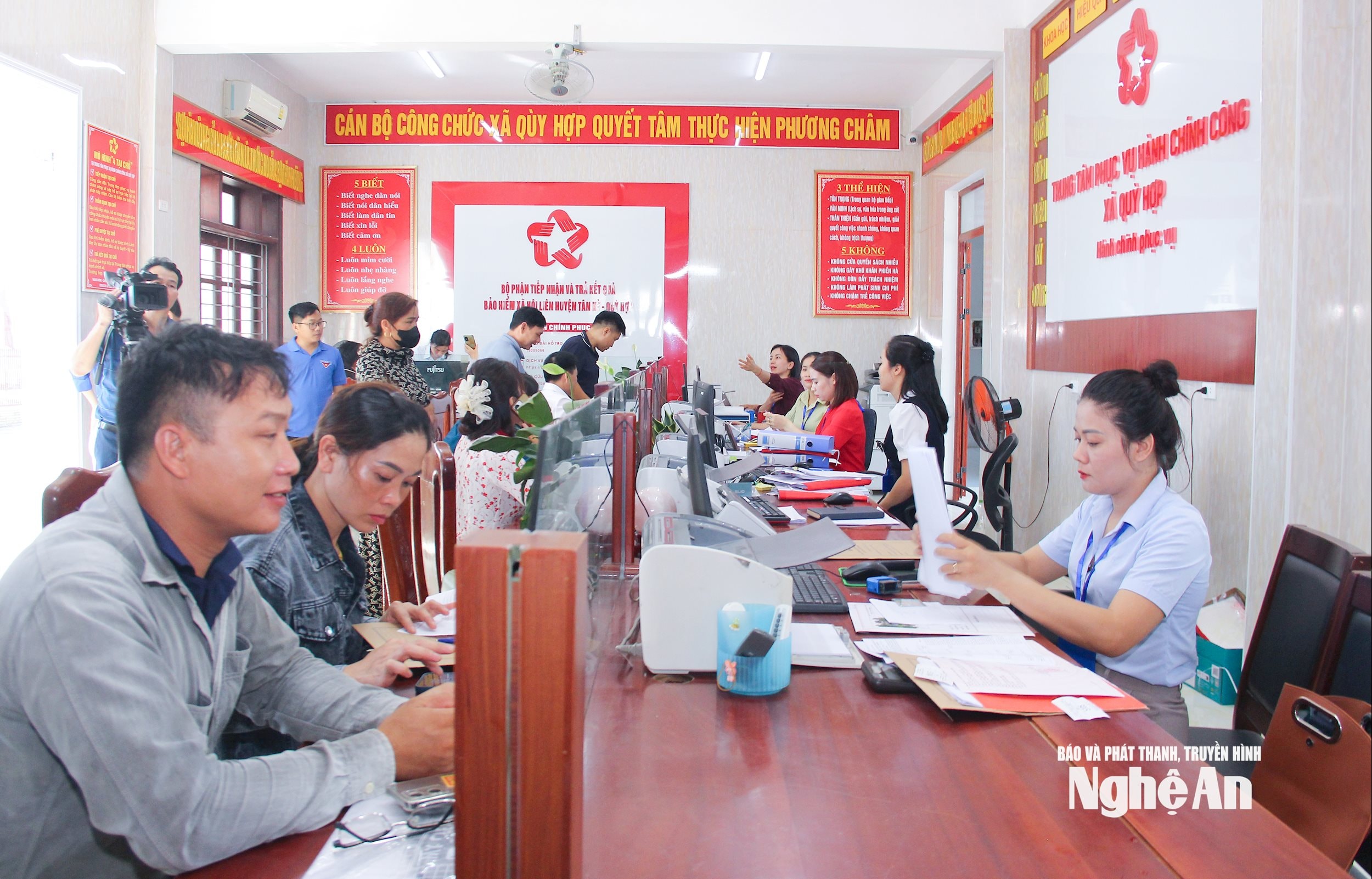  Trung tâm Phục vụ hành chính công xã Quỳ Hợp. Ảnh Mai Hoa