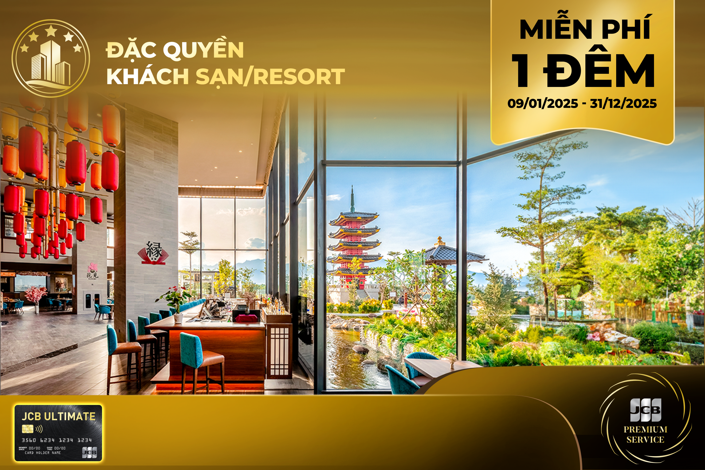 JCB Premium Service] Đặc quyền Khách sạn/Resort | Chiến dịch JCB | Việt Nam | Các ưu đãi đặc biệt của JCB