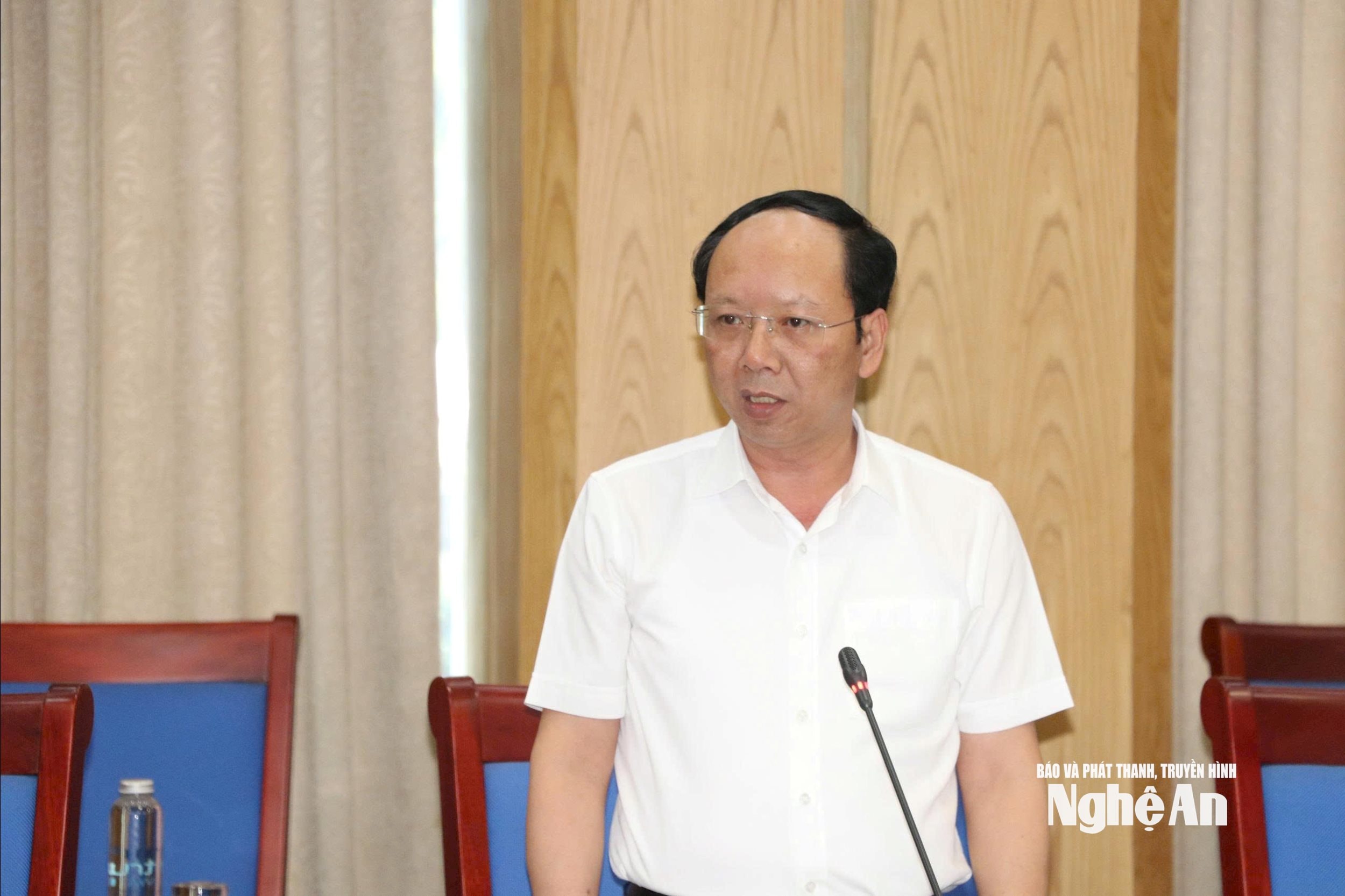 Đồng chí Bùi Thanh An phát biểu