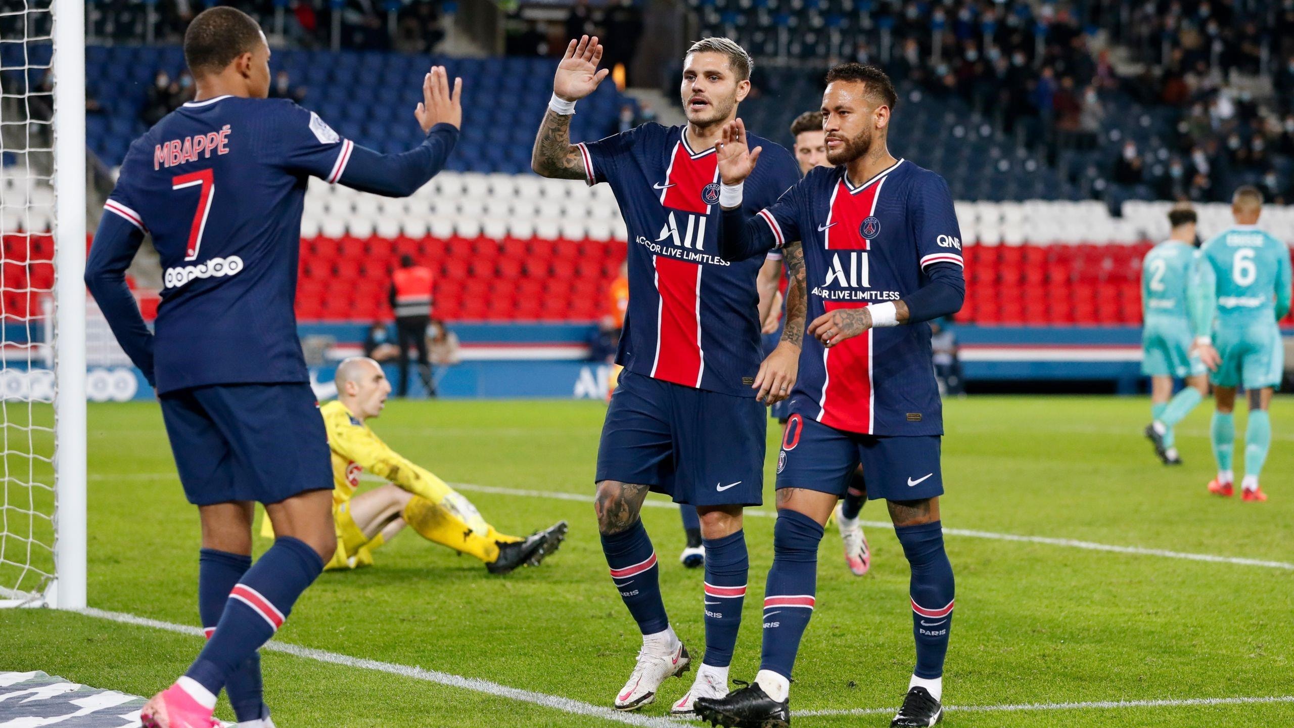 Neymar grabs two as PSG rout Angers - TNT Sports