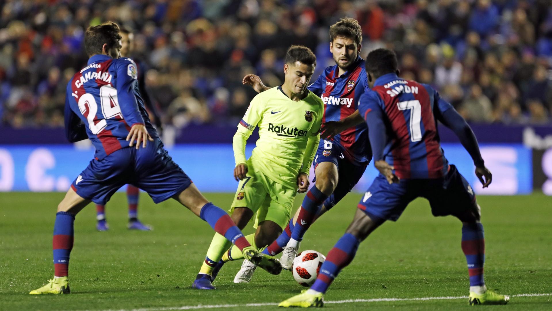 Levante 2-1 Barça: Down but not out