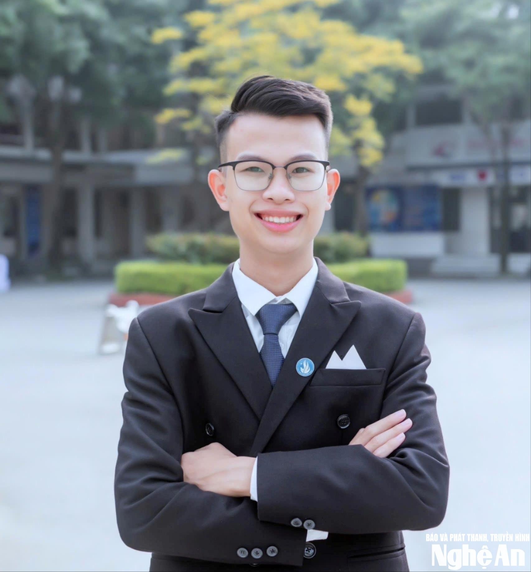 Ông Nguyễn Thành Lộc - Chủ tịch Hội sinh viên Trường Đại học Vinh. Ảnh: G.H