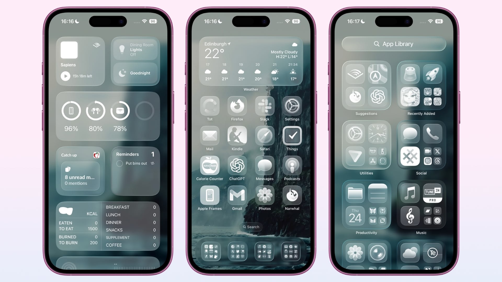 Cách biến toàn bộ icon iPhone thành trong suốt