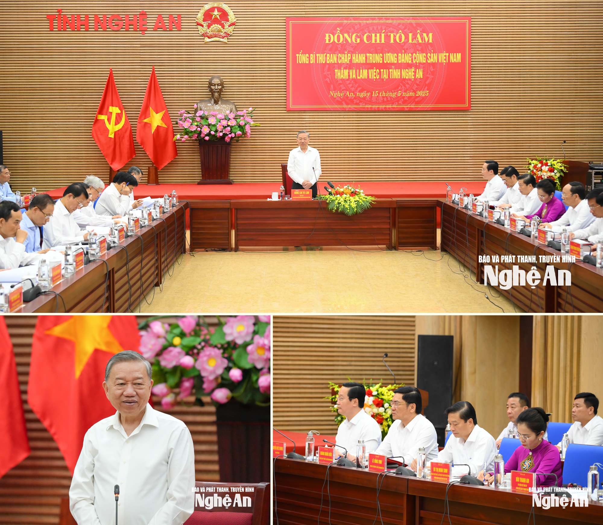 Tổng Bí thư Tô Lâm làm việc với BTV Tỉnh ủy Nghệ An copy