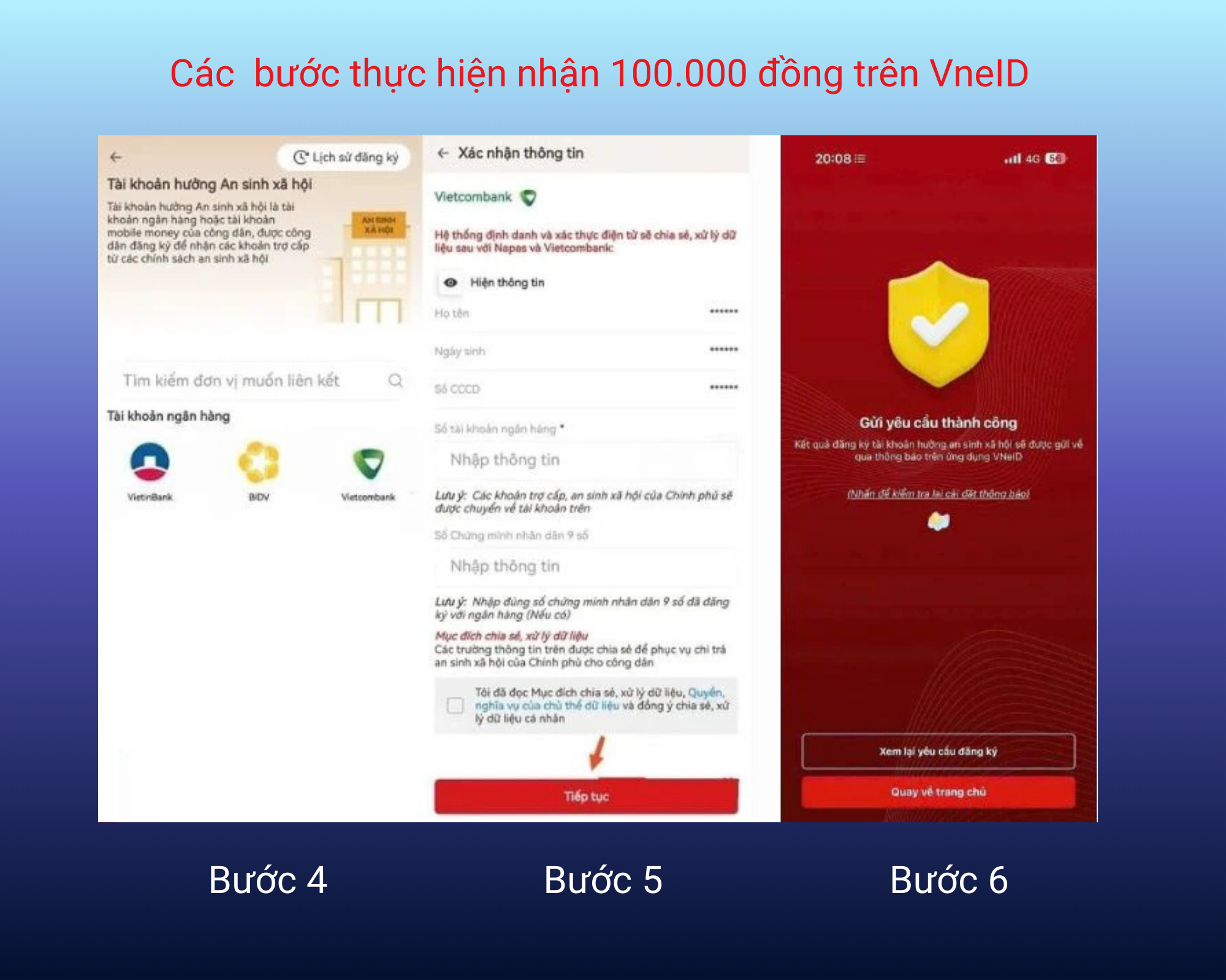 Hướng dẫn NHẬN QUÀ TẾT ĐỘC LẬP - QUỐC KHÁNH 2/9/2025 qua tài khoản ngân hàng và VNeID- Ảnh 6.