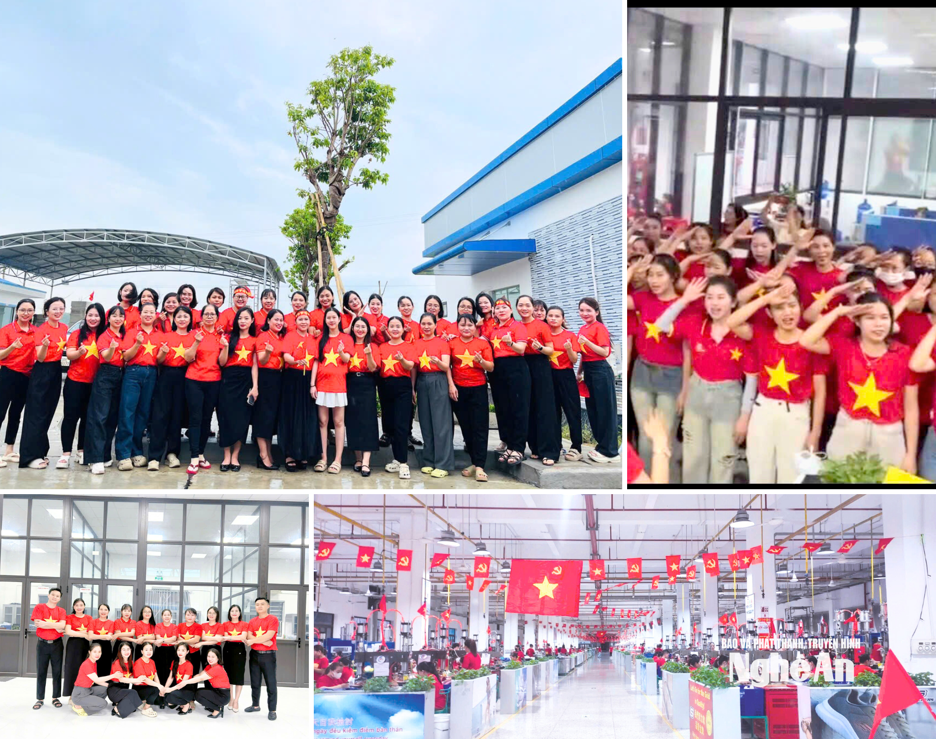 công nhân lao động hướng về đại lễ 80 năm Quốc khánh Ảnh CSCC3