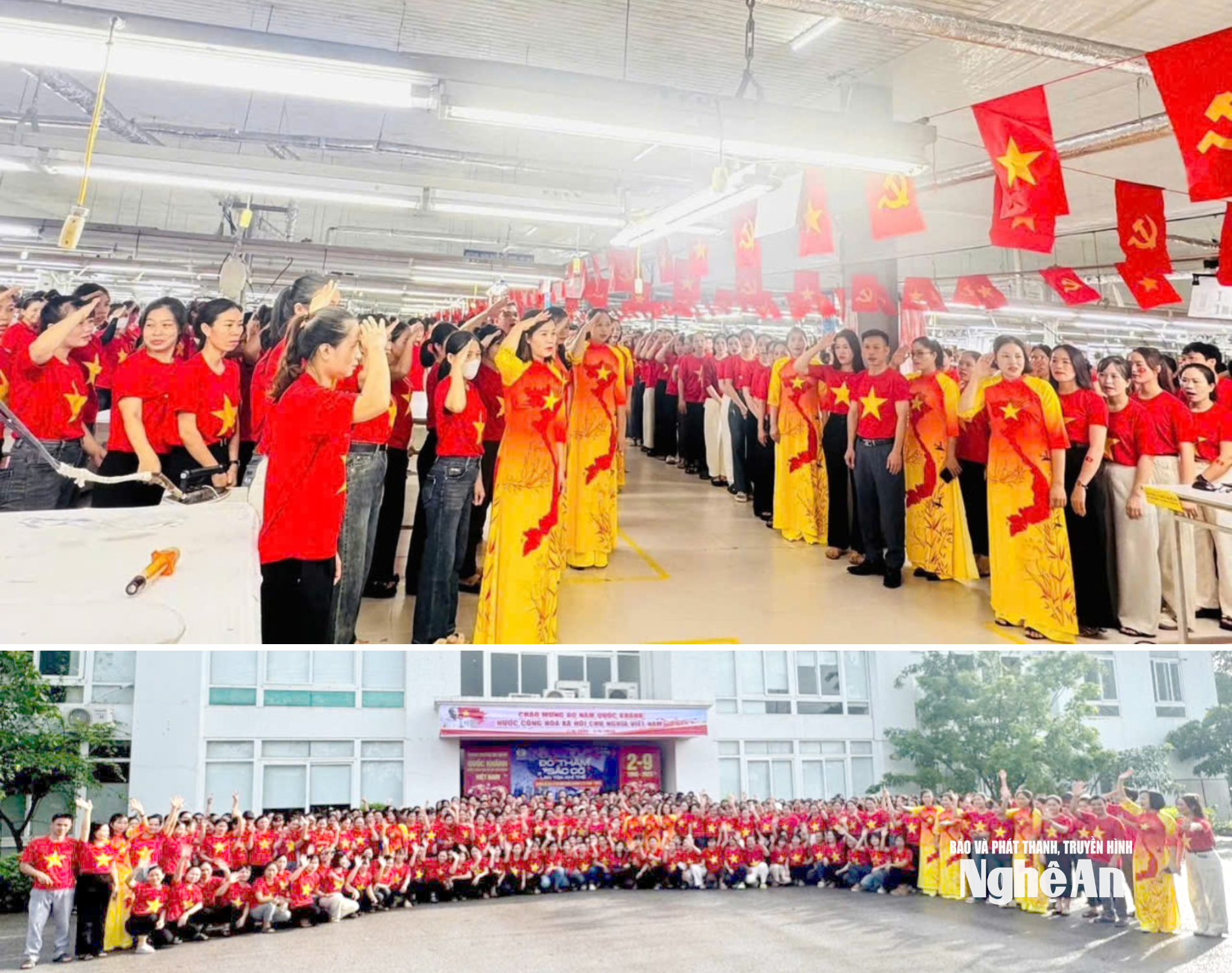 công nhân lao động hướng về đại lễ 80 năm Quốc khánh Ảnh CSCC7