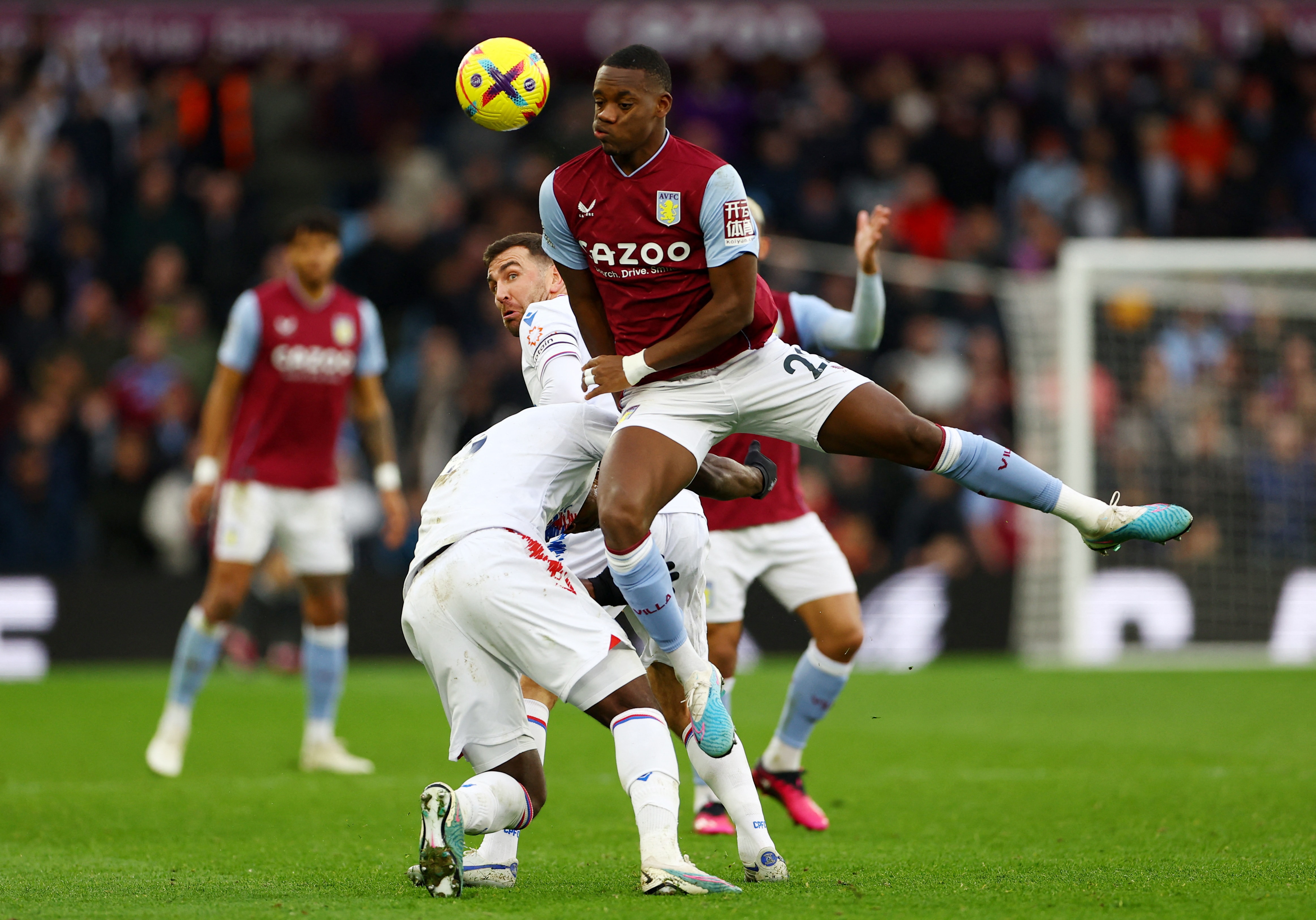 Andersen own goal hands Villa win over 10-man Palace | Reuters