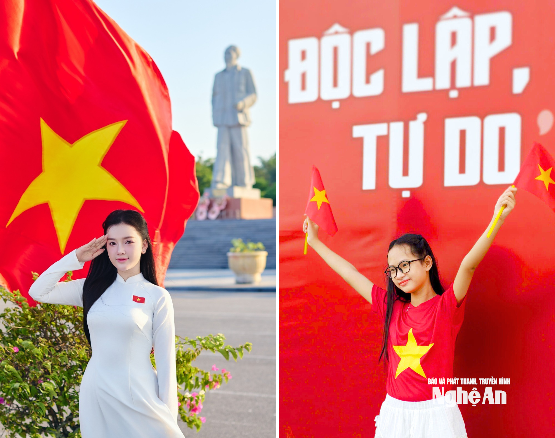 rực rỡ cờ hoa Tết độc lập Ngọc Xinh - Diệp Thanh