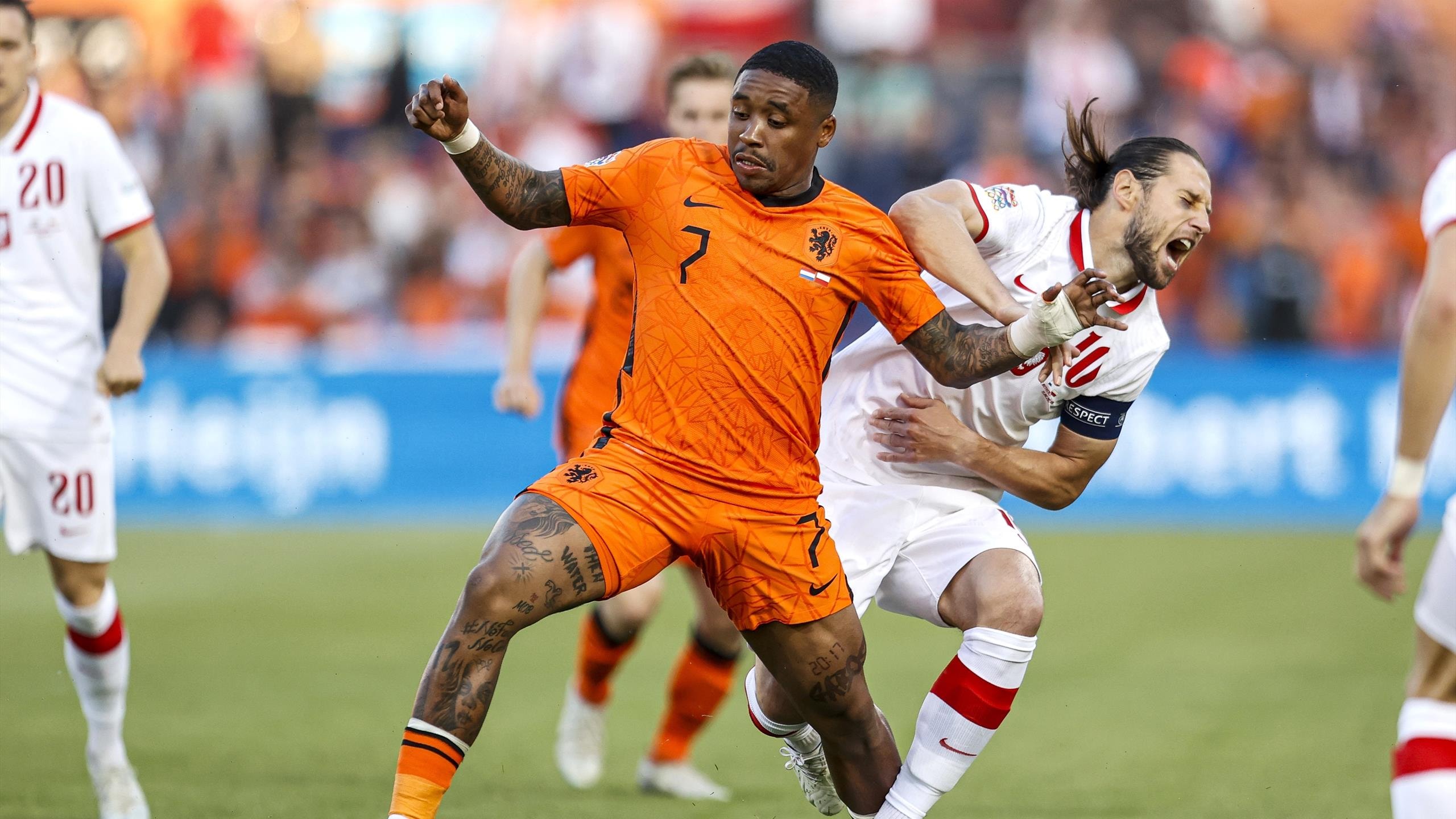 Netherlands v Poland result: Dutch launch three-minute comeback in four-goal thriller