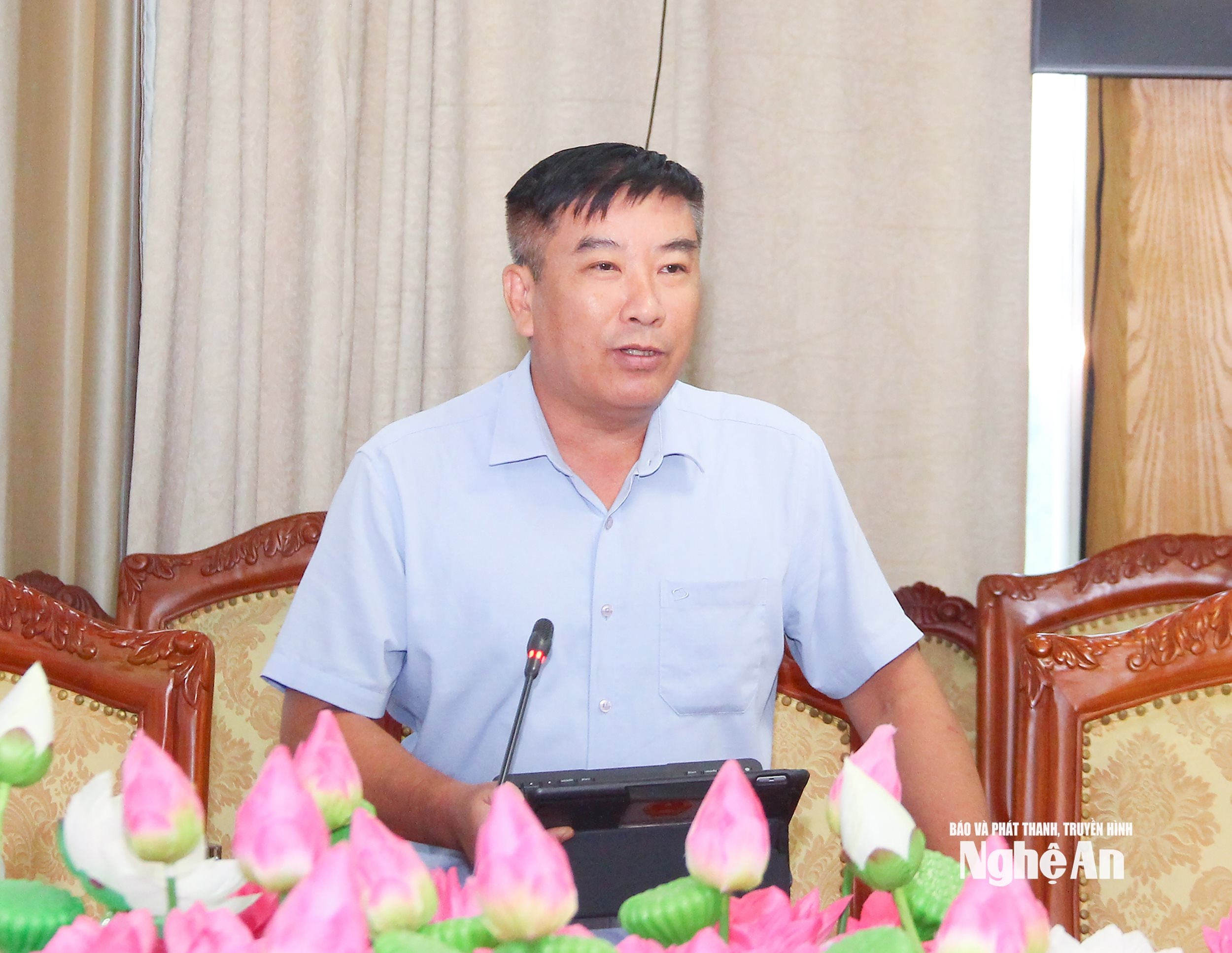 Phó trưởng ban KInh tế và Ngân sách, HĐND tỉnh nêu ý kiến góp ý vào dự thảo Luật