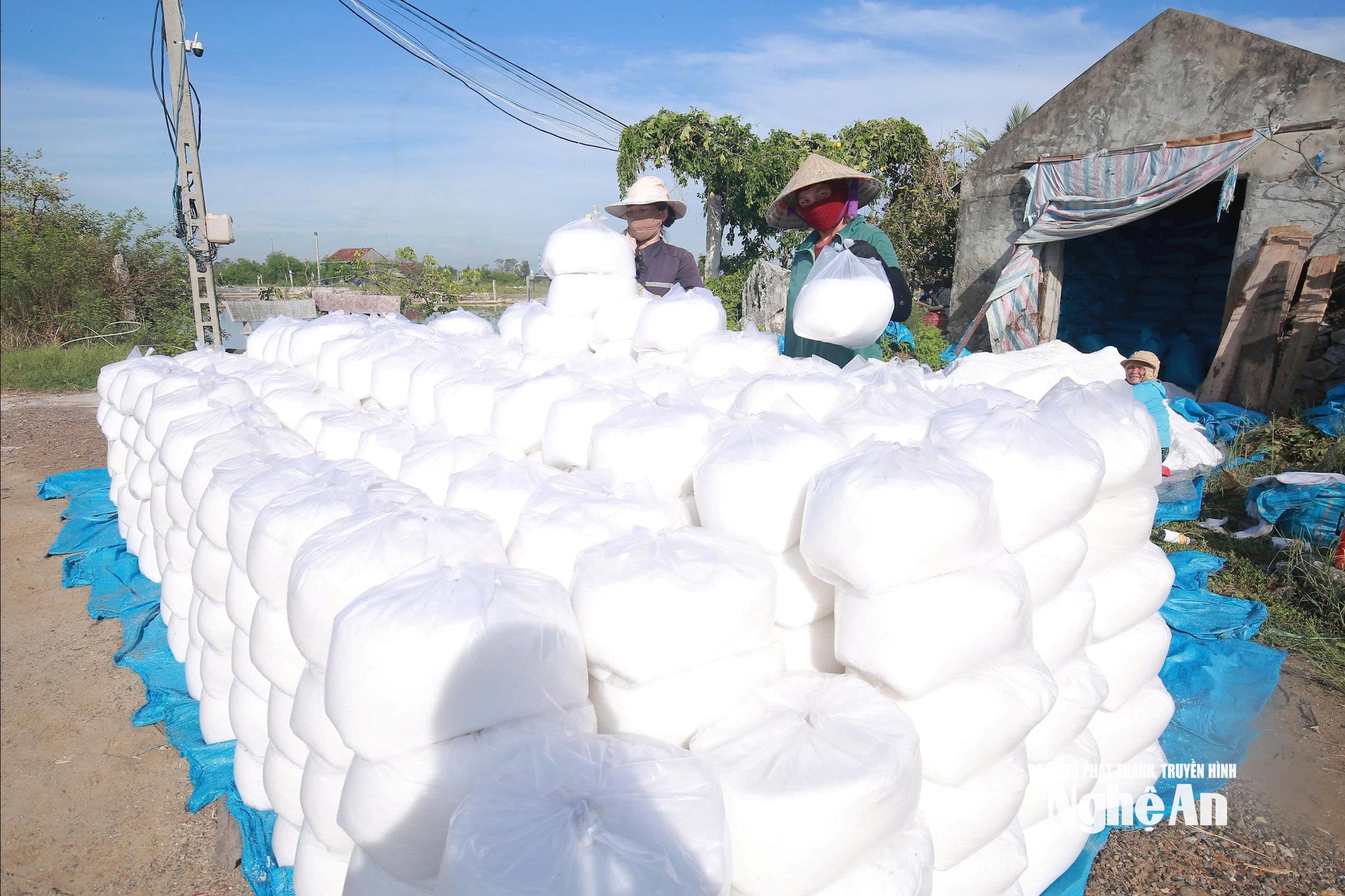 Muối hầm được chọn từ những kho muối trắng, khô, sạch