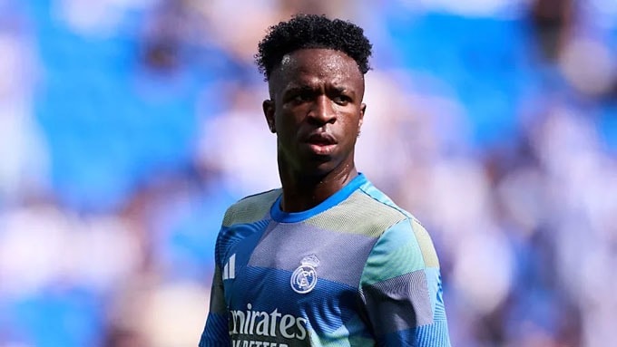 3.Vinicius phải ngồi dự bị ở trận đấu giữa Real và Marseille