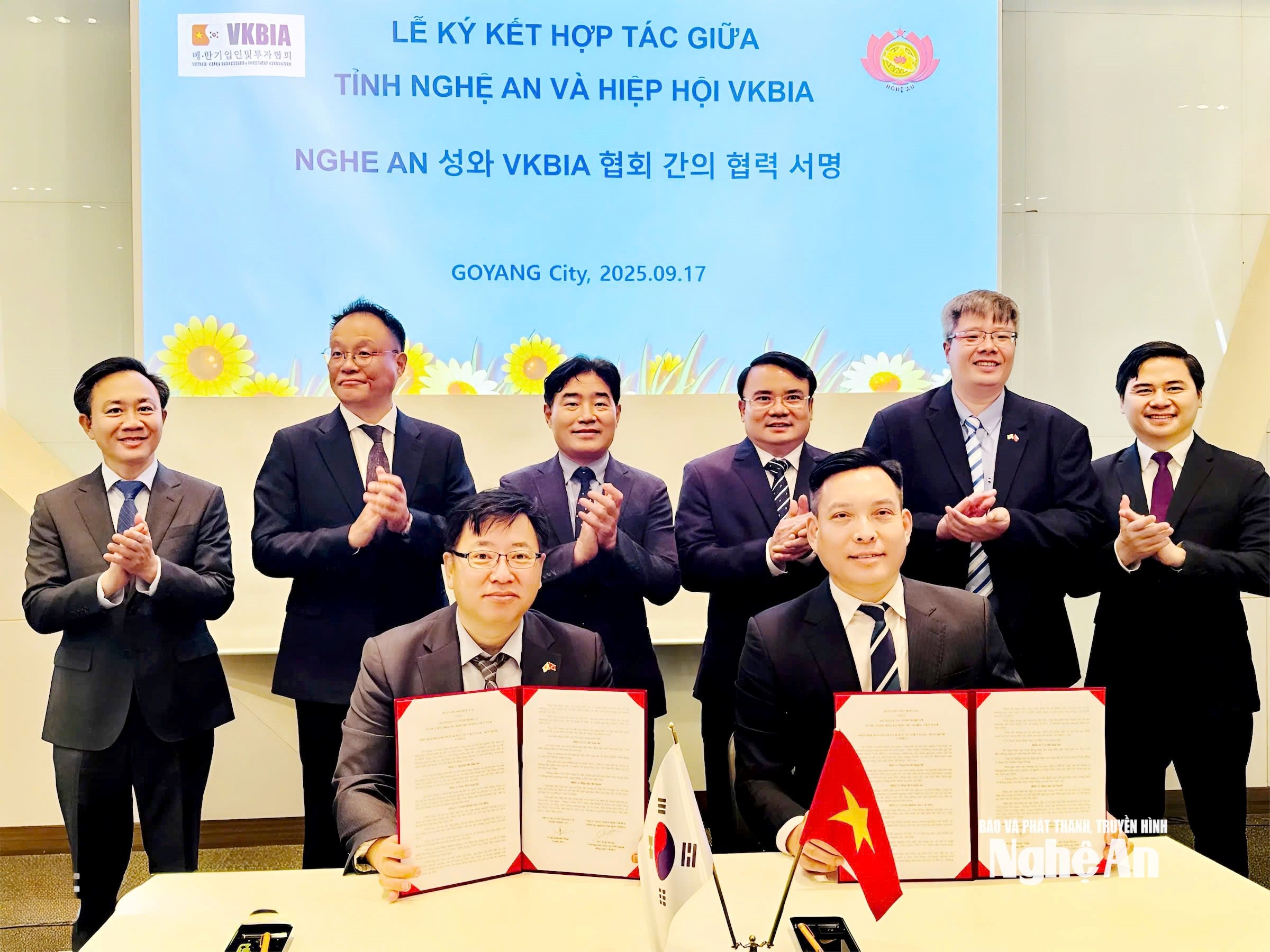 Ký biên bản ghi nhớ giữa sở Ngoại vụ Nghệ An và Hiệp hội Doanh nhân và đầu tư Việt -Hàn