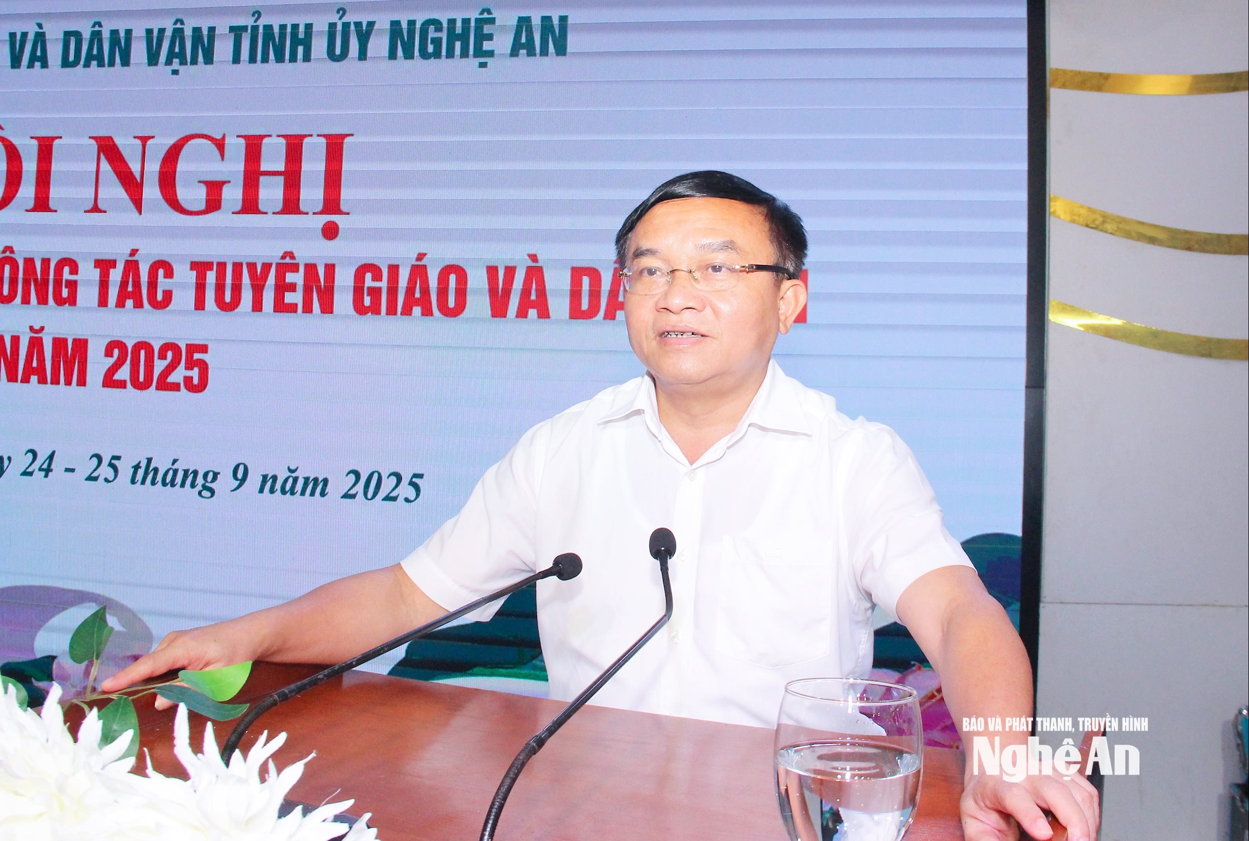  Đồng chí Ngọc Kim Nam phát biểu khai mạc hội nghị 