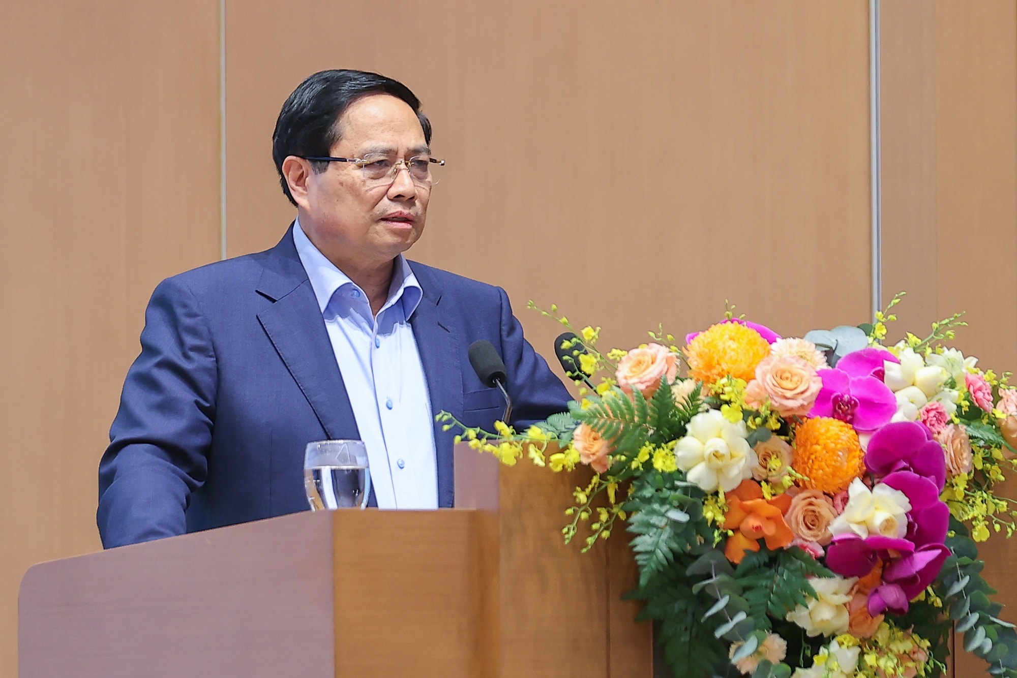 Thủ tướng Chính phủ Phạm Minh Chính kết luận Hội nghị. Ảnh: VGP/Nhật Bắc