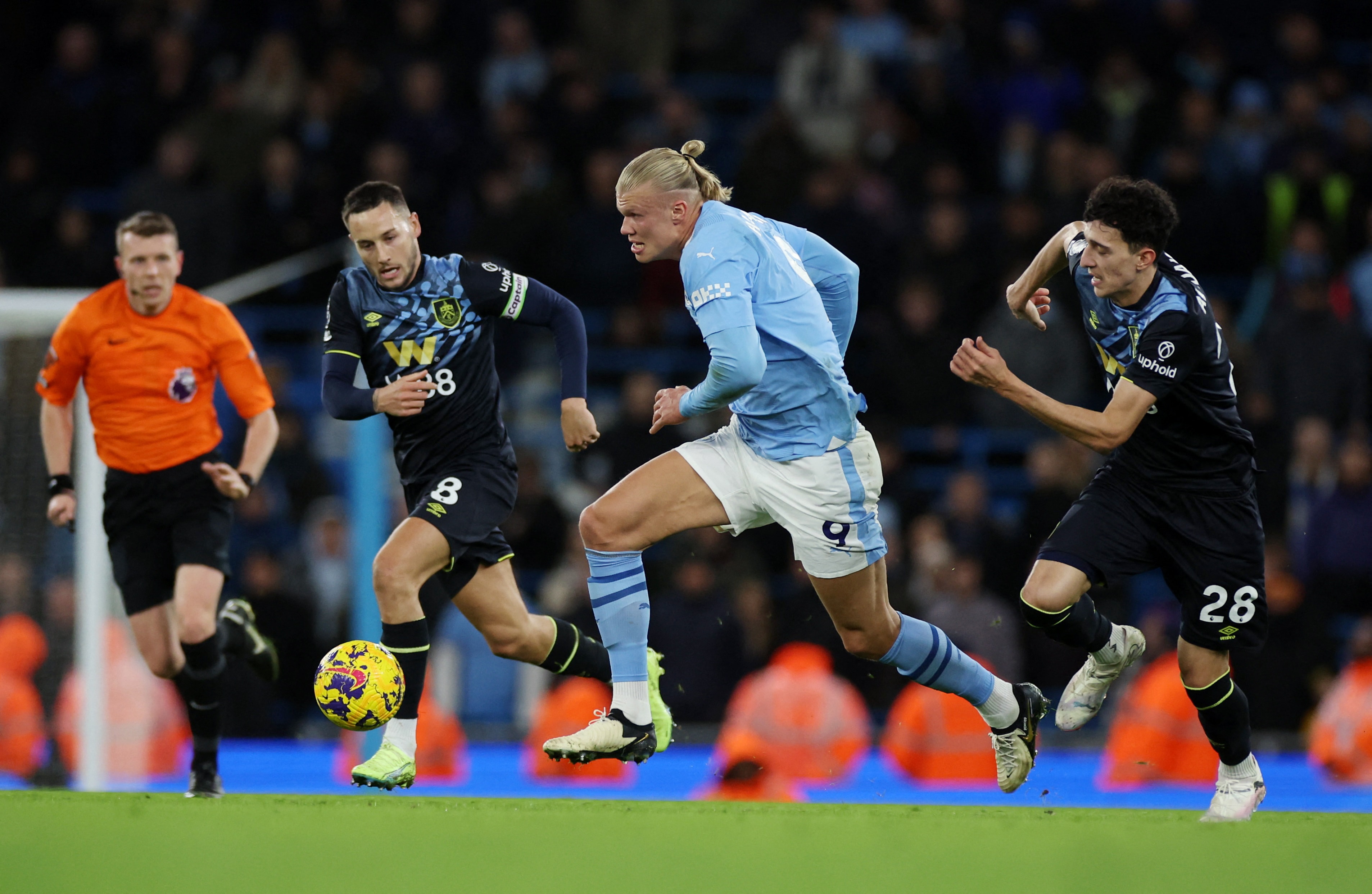 Man City up to second as Alvarez brace sinks Burnley | Reuters