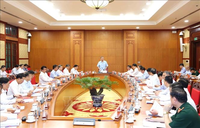 Tổng Bí thư Tô Lâm chủ trì cuộc họp Thường trực Ban Chỉ đạo Trung ương về phòng, chống tham nhũng, lãng phí, tiêu cực- Ảnh 4.