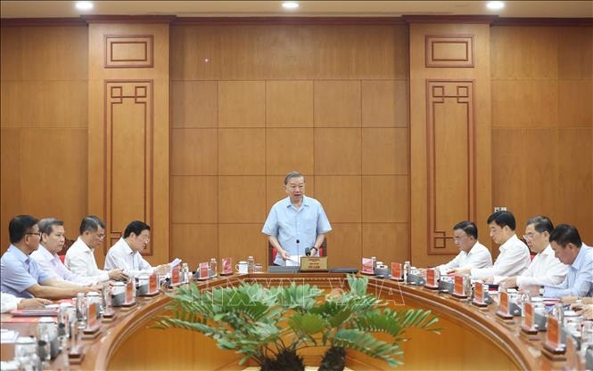 Tổng Bí thư Tô Lâm chủ trì cuộc họp Thường trực Ban Chỉ đạo Trung ương về phòng, chống tham nhũng, lãng phí, tiêu cực- Ảnh 1.