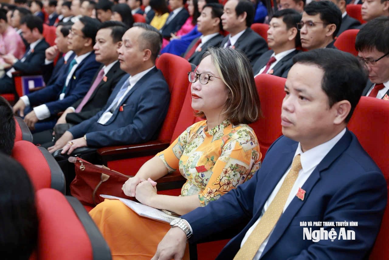 Các đại biểu tham dự Đại hội đại biểu Đảng bộ tỉnh Nghệ An lần thứ XX, nhiệm kỳ 2025-2030. Ảnh: Hữu Hoàng