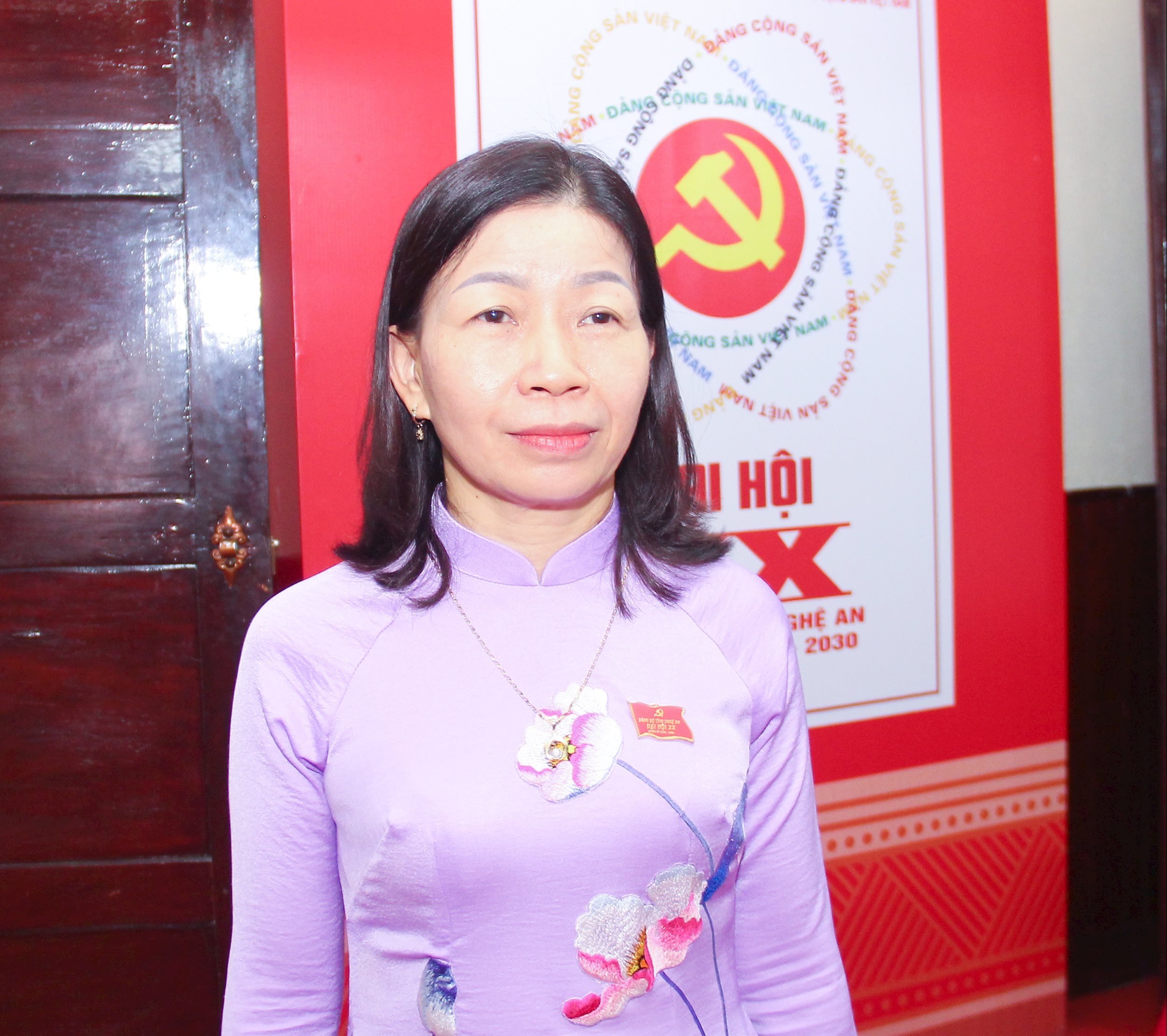 Đồng chí Lê Thị Thêu – Bí thư Đảng uỷ, Chủ tịch HĐND xã Tiên Đồng
