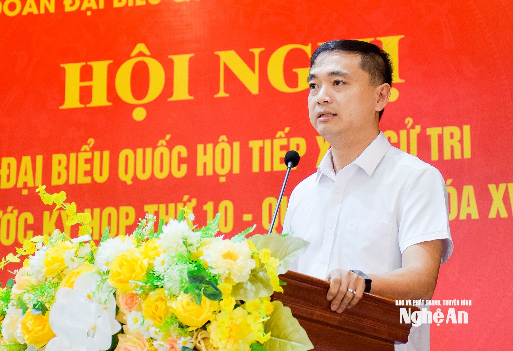  Nguyễn Thế Thân - Chủ tịch UBND Phường Vinh Phú tiếp thu trả lời kiến nghị của cử tri