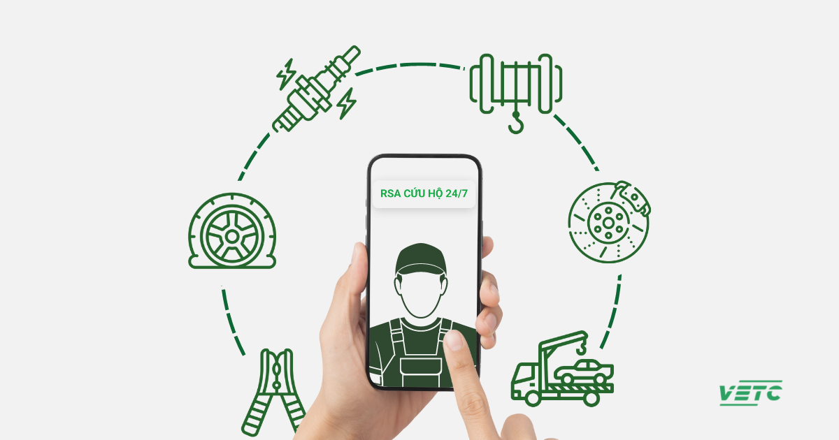 Thông tin chi tiết về các dịch vụ được bao gồm trong gói cứu hộ VETC RSA của Tasco.