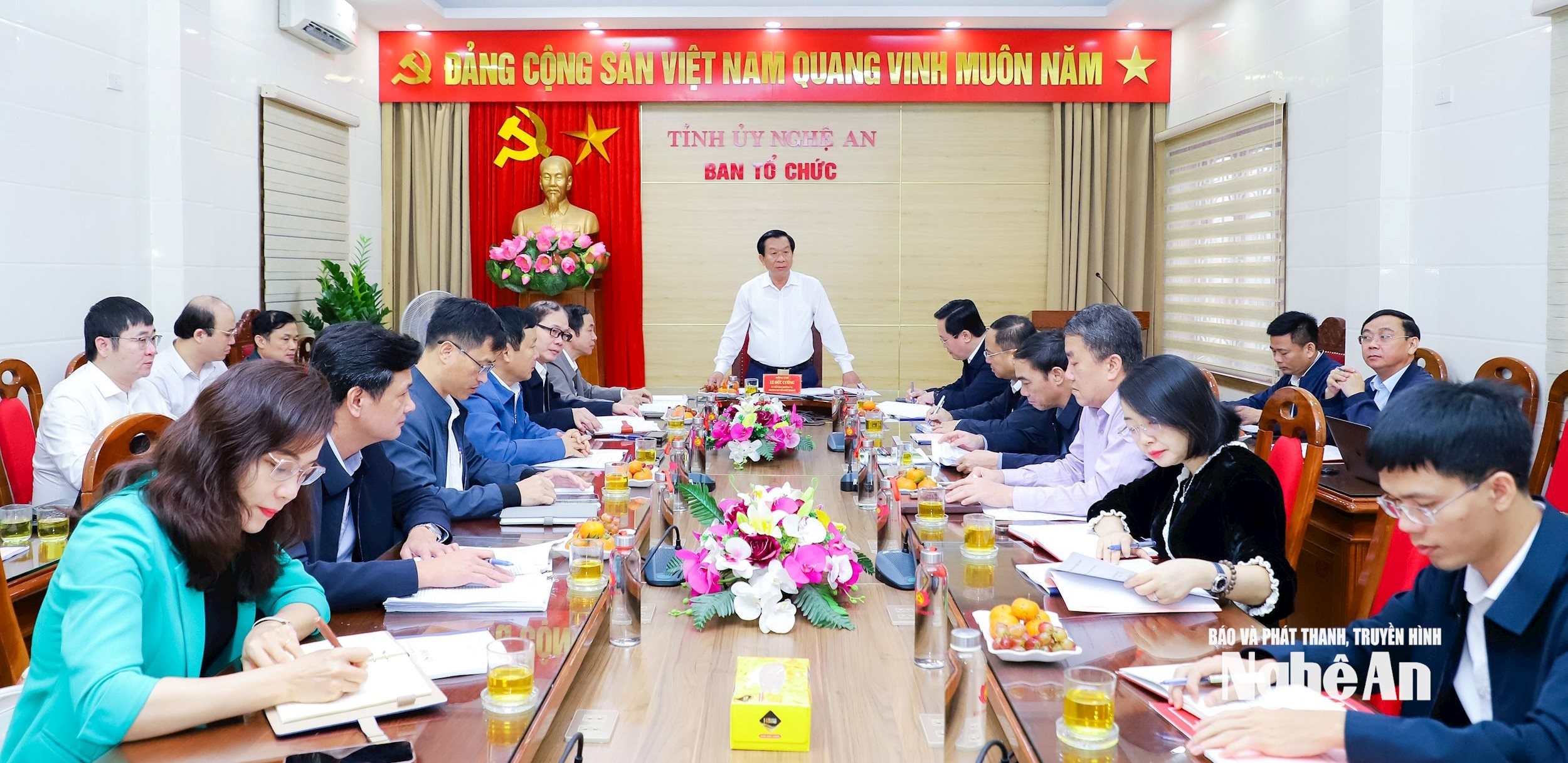 Ban Tổ chức Tỉnh ủy tổ chức Hội nghị kiểm điểm tập thể lãnh đạo năm 2024