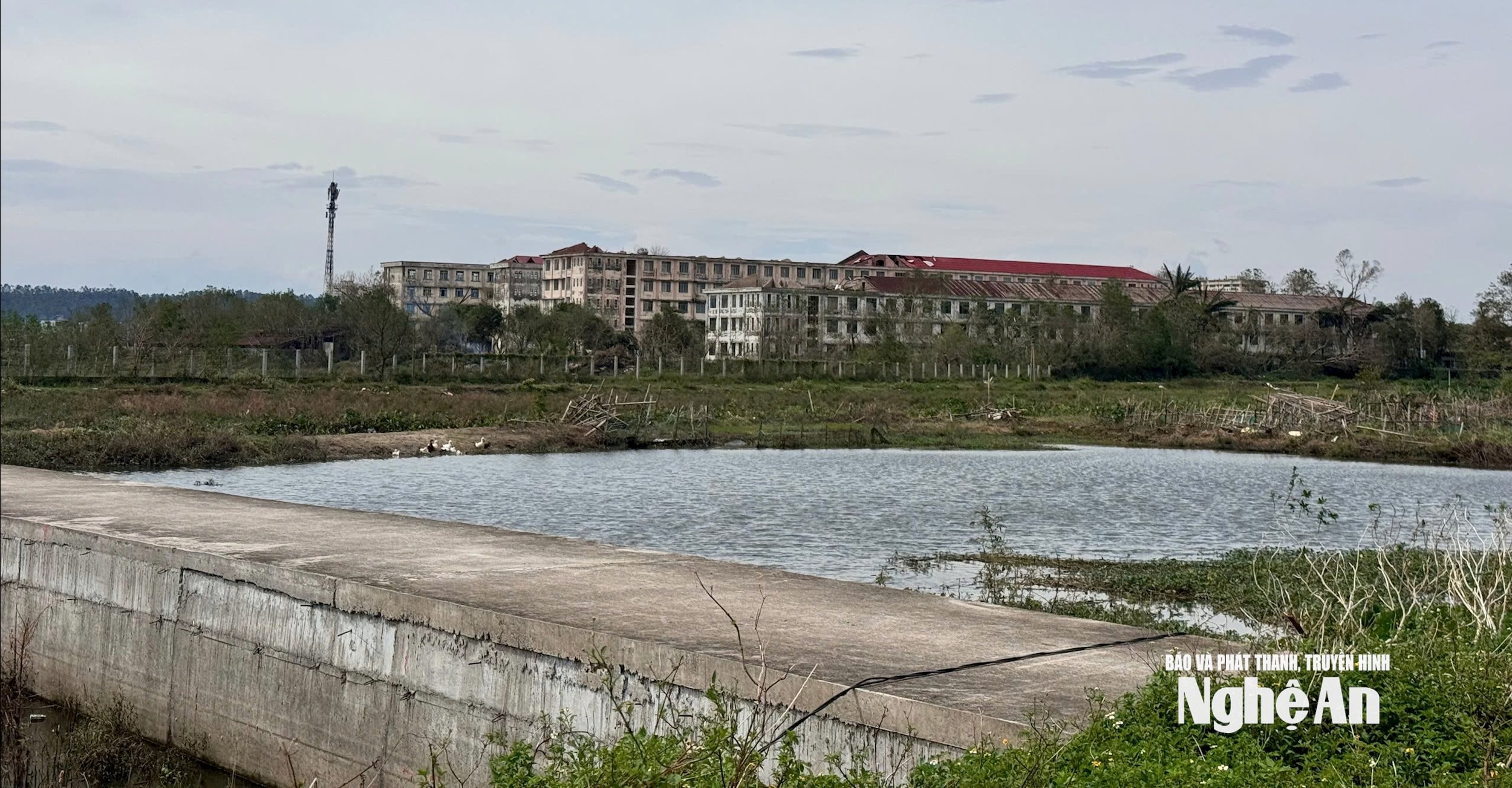 Dự án Khu đô thị Đồng Dâu tại phường Hưng Dũng trước đây bao gồm 7.000 m2 dành để xây dựng chung chư nhà ở xã hội nhưng cấp phép từ năm 2014 đến nay chưa xây dựng. Ảnh Nguyễn Hải