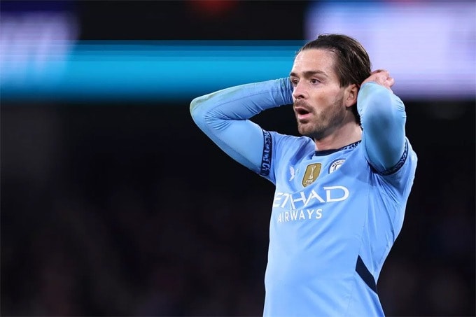 Jack Grealish khi còn khoác áo Man City