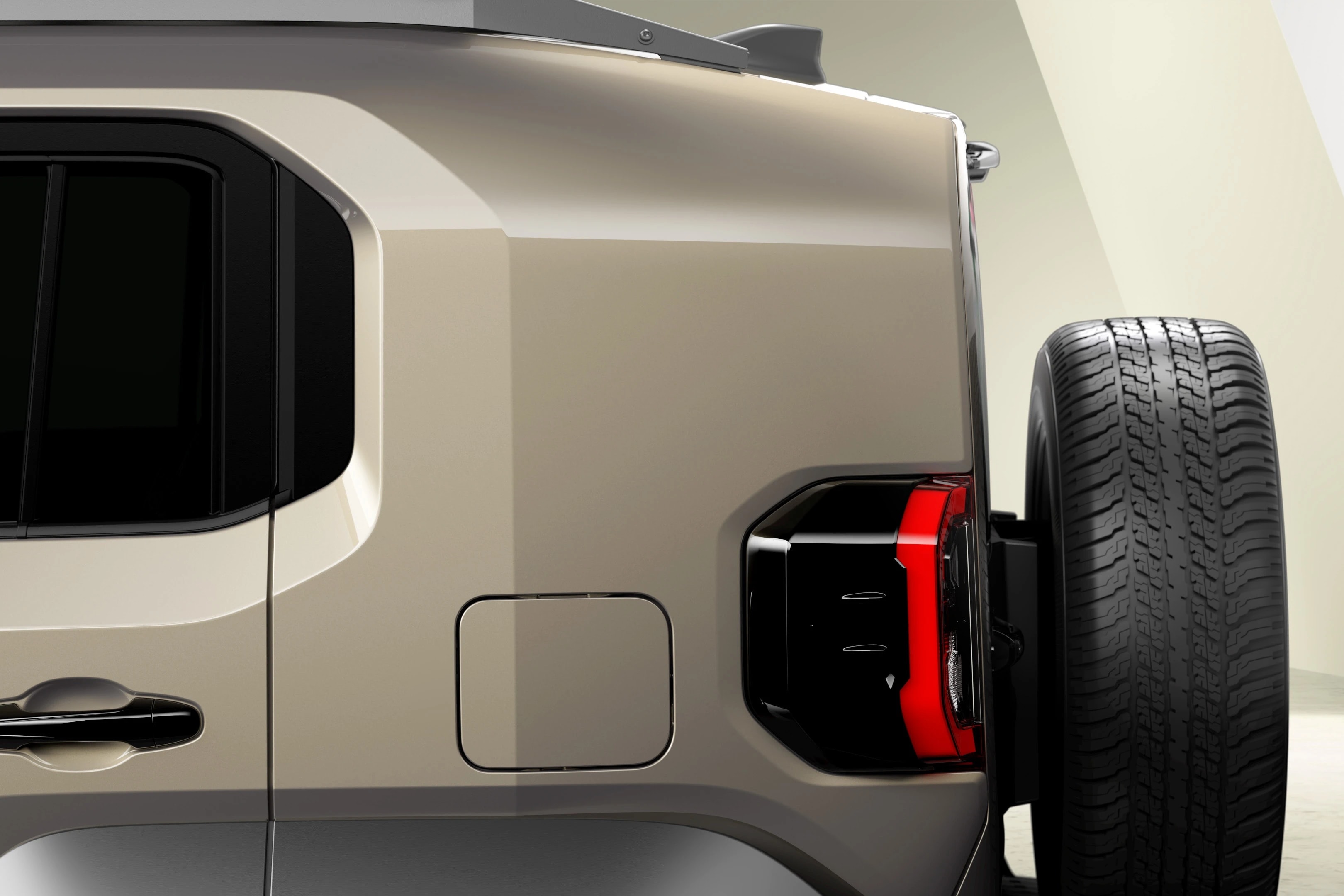 Hàng ghế sau của Toyota Land Cruiser FJ có thể gập phẳng để tăng không gian chứa đồ.